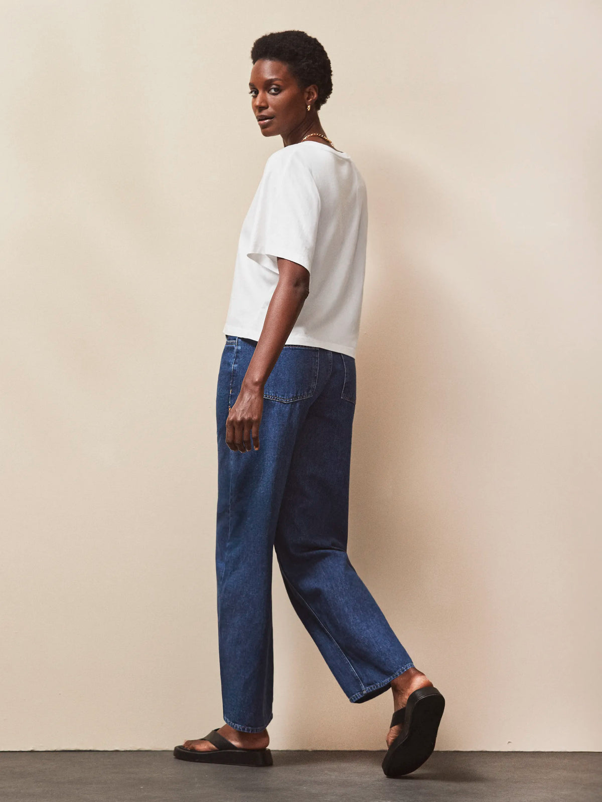 White Ultimate Pure Cotton Cropped Tee