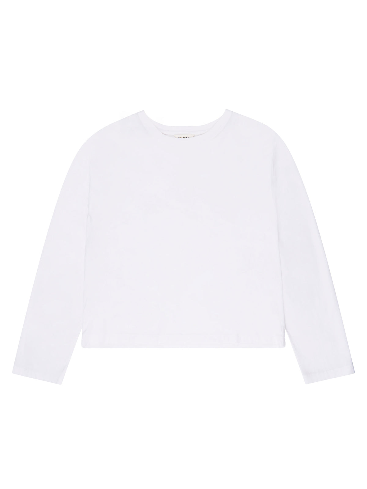 White Long-Sleeved Organic Cotton T-Shirt