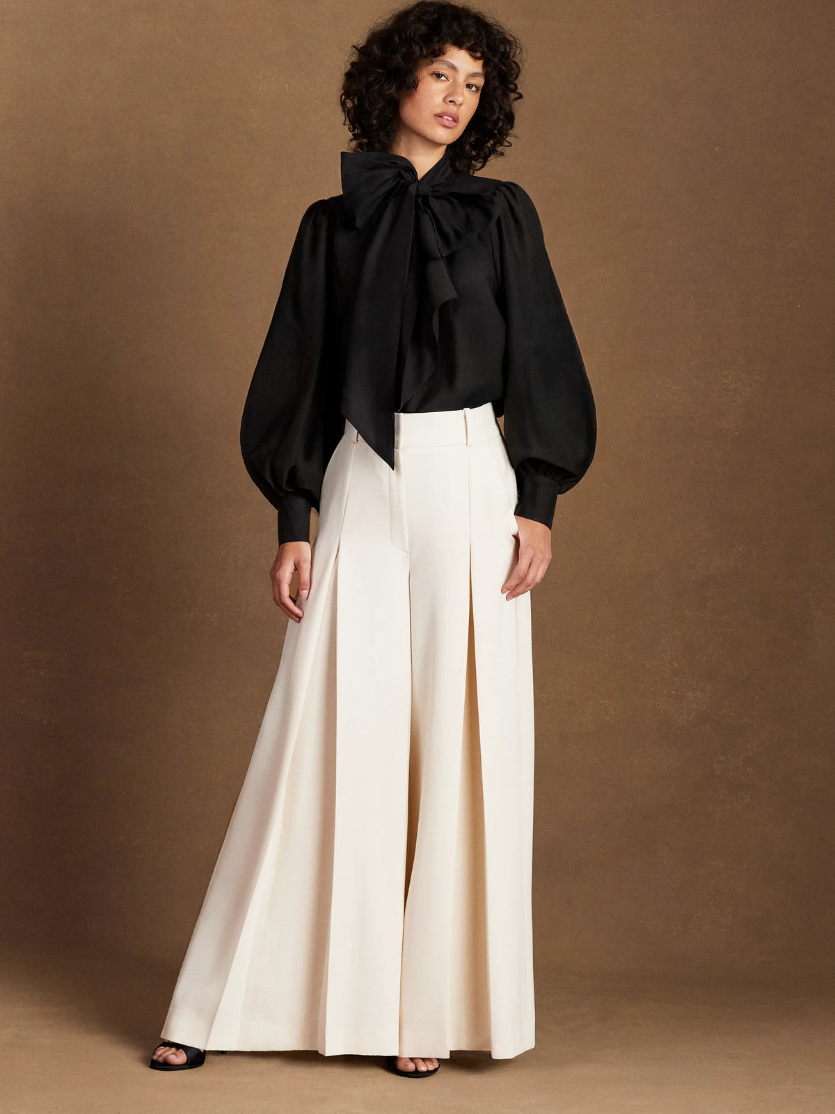 Black Bow Detail Blouse