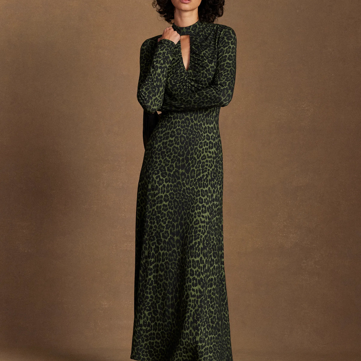 green and black animal print dress Buy Lipsy Green Animal Animal Fit And Flare Floral Short Sleeve Printed  Chiffon Midi Dress from Next USA