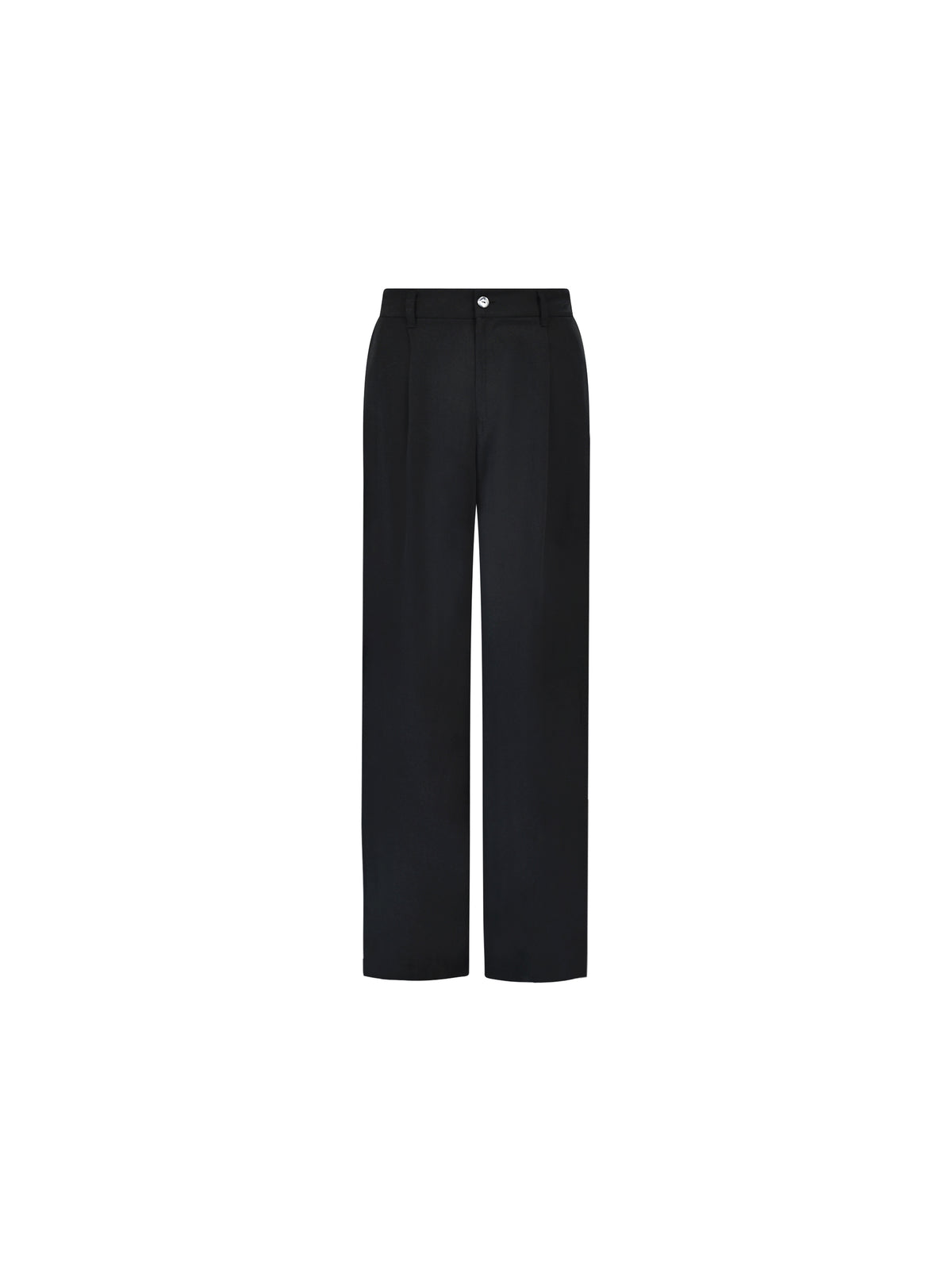 Black Lyocell Wide Leg Trousers