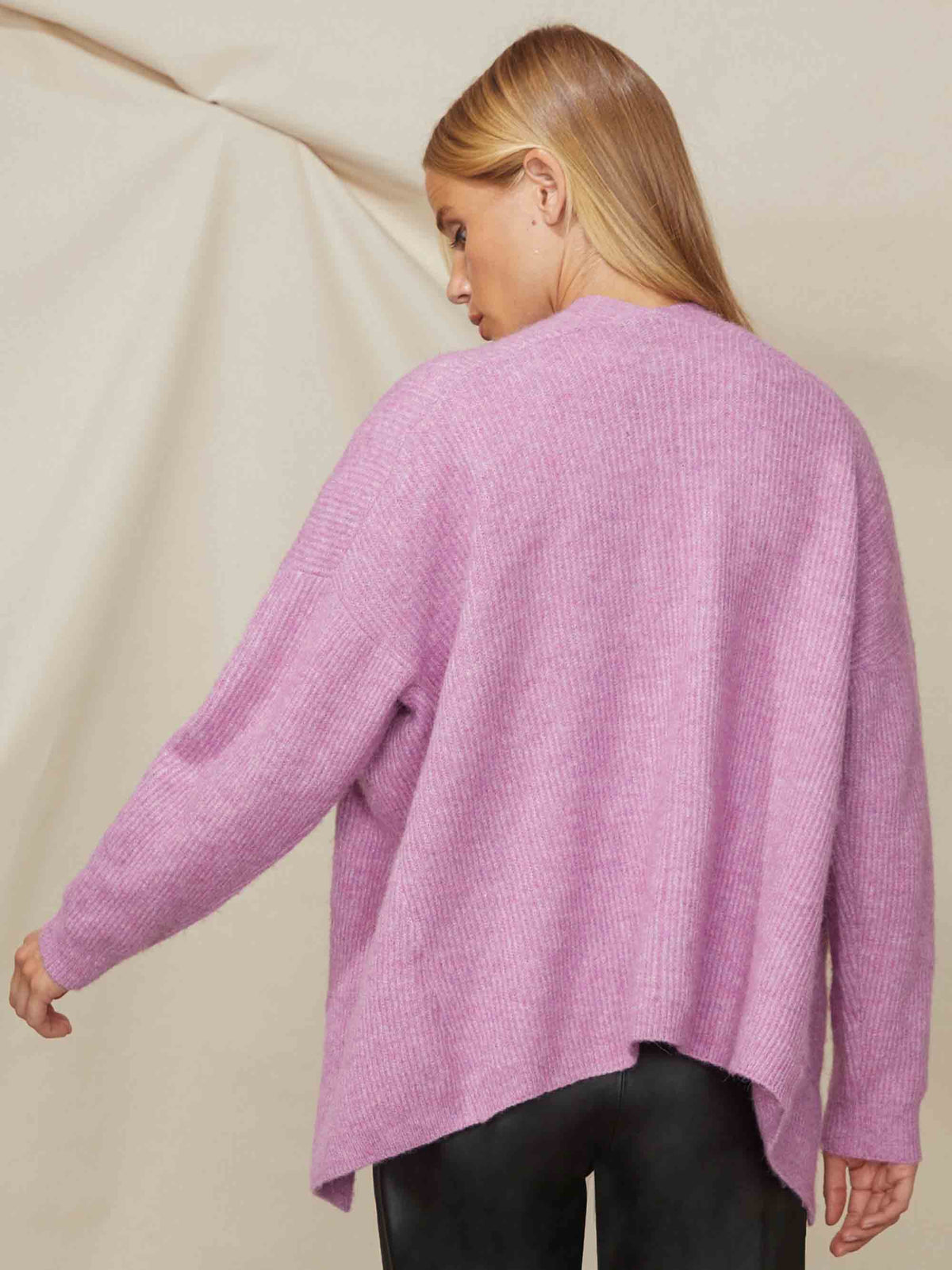 Lilac Edge to Edge Cardigan