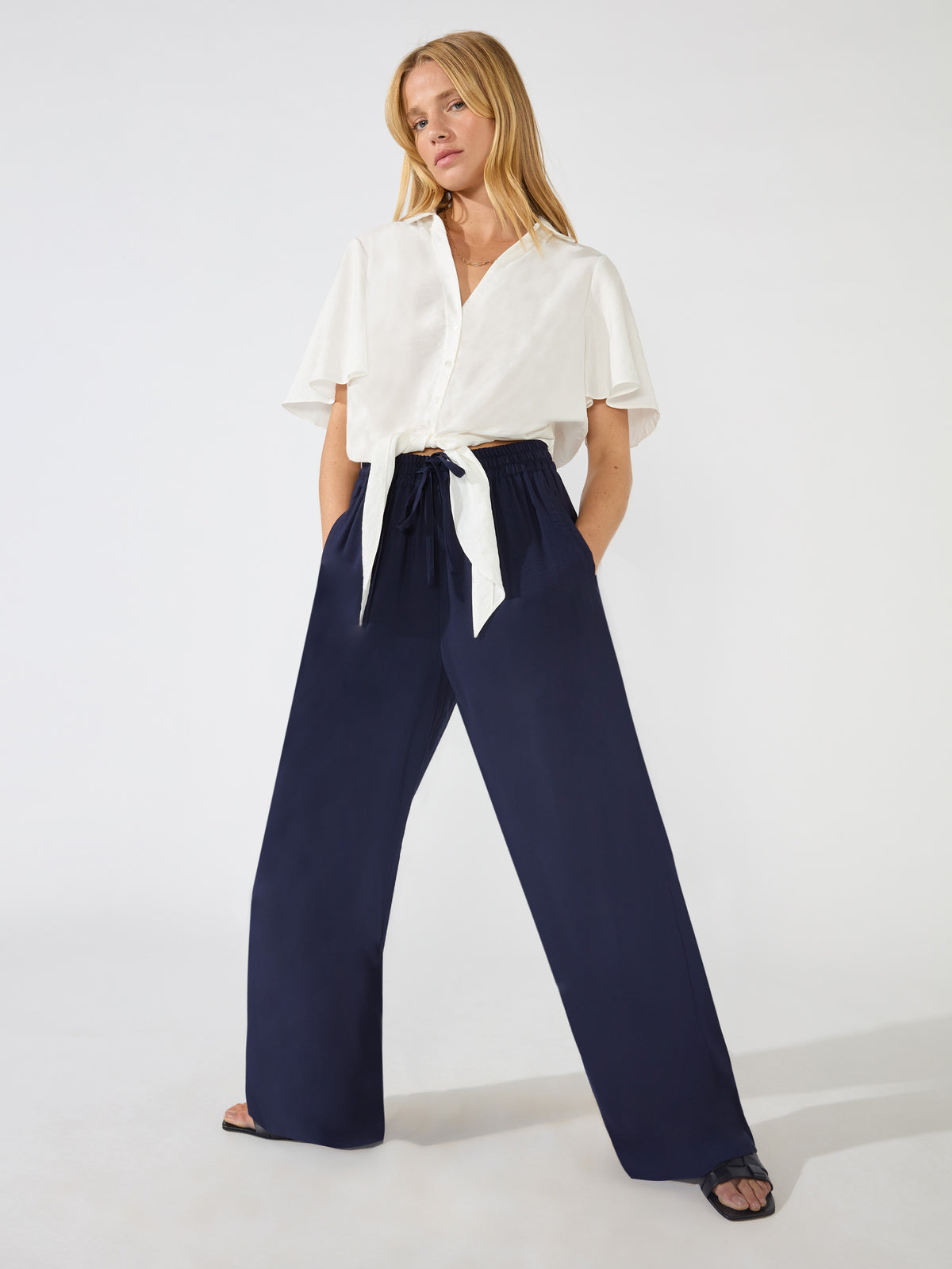 Navy Pull-On Trousers