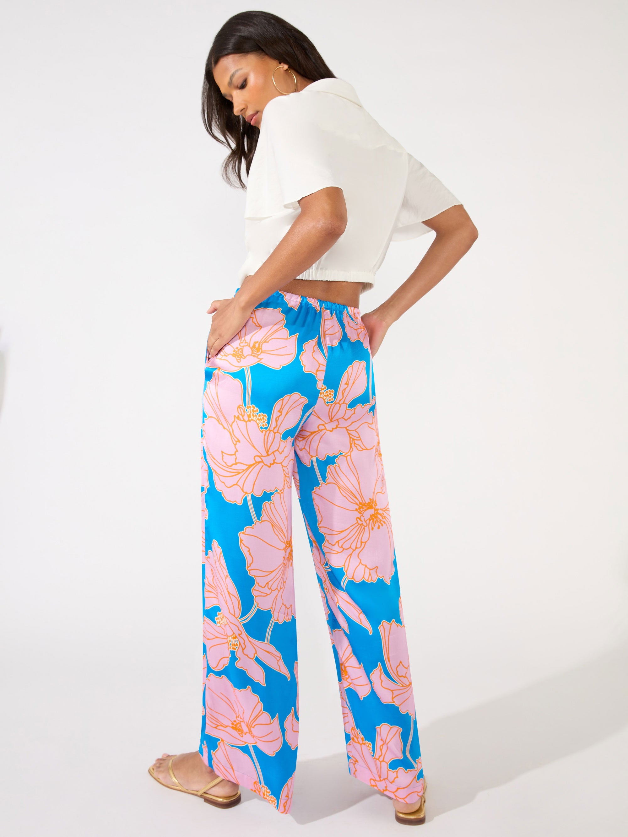 Petite 2025 floral trousers