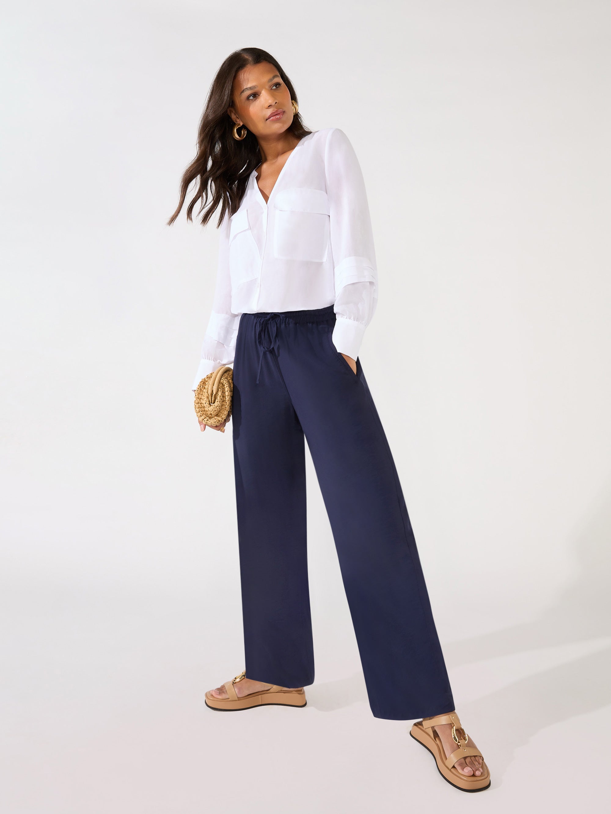 Next petite hot sale navy trousers