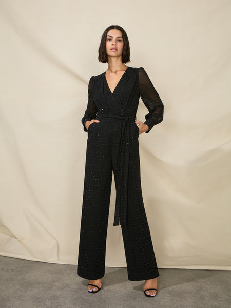 Black Strappy Jersey Jumpsuit – Ro&Zo