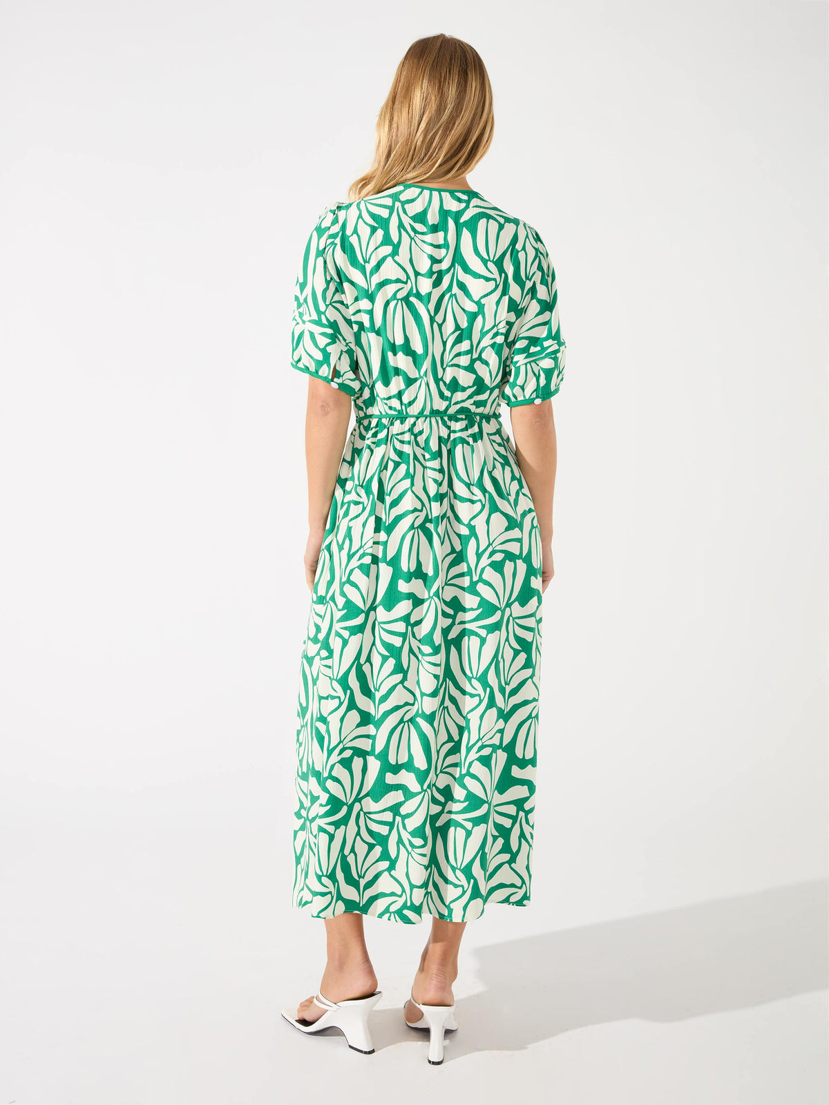 Petite Green Graphic Print Dress