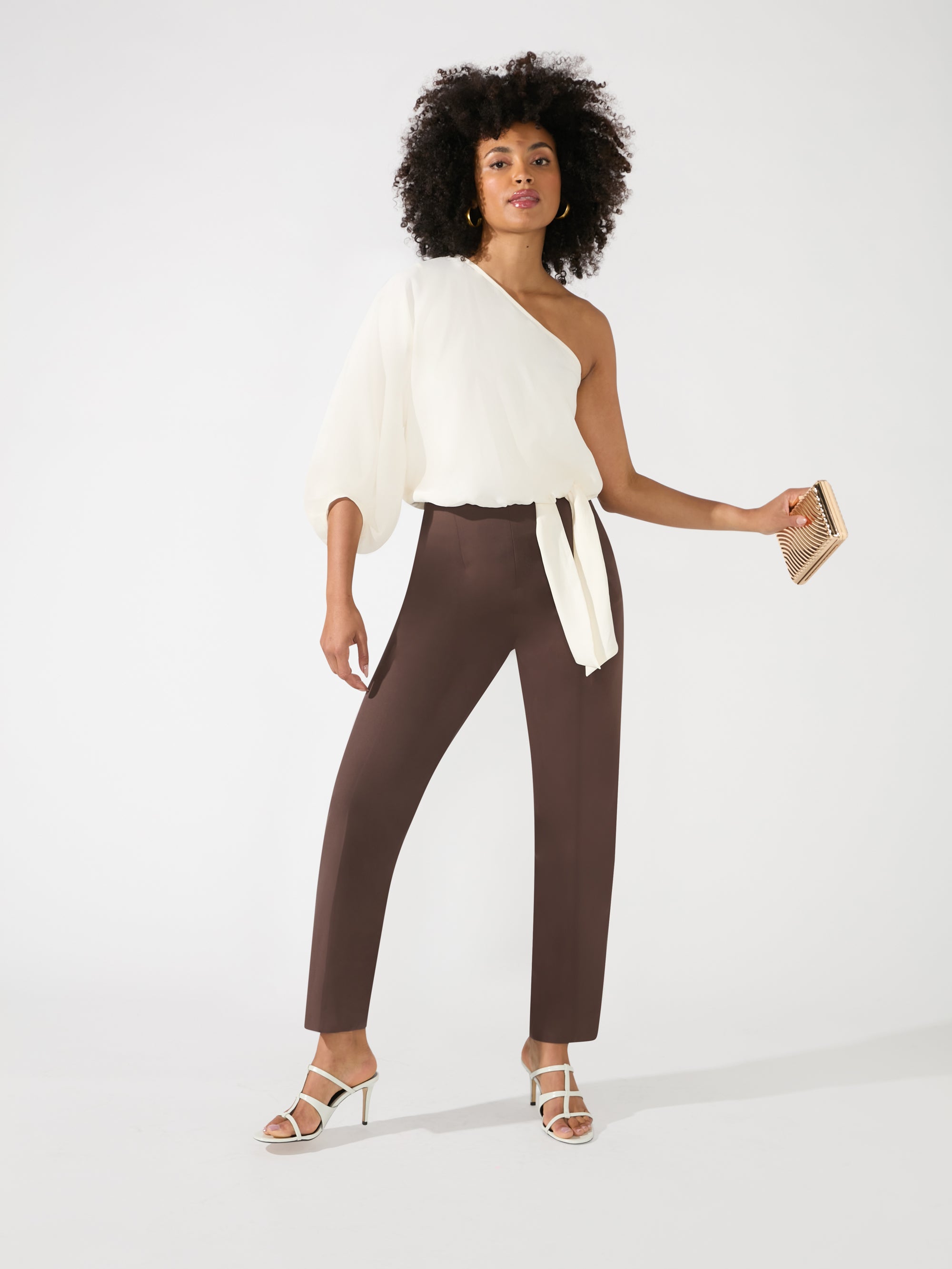 $890 The Row Women Black Stretch Side Zip Pull-On Dress Pants Trousers Size  6 | eBay