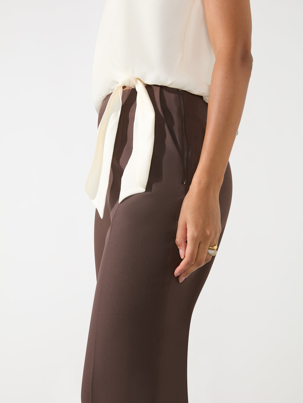 Petite Trousers With Zipper