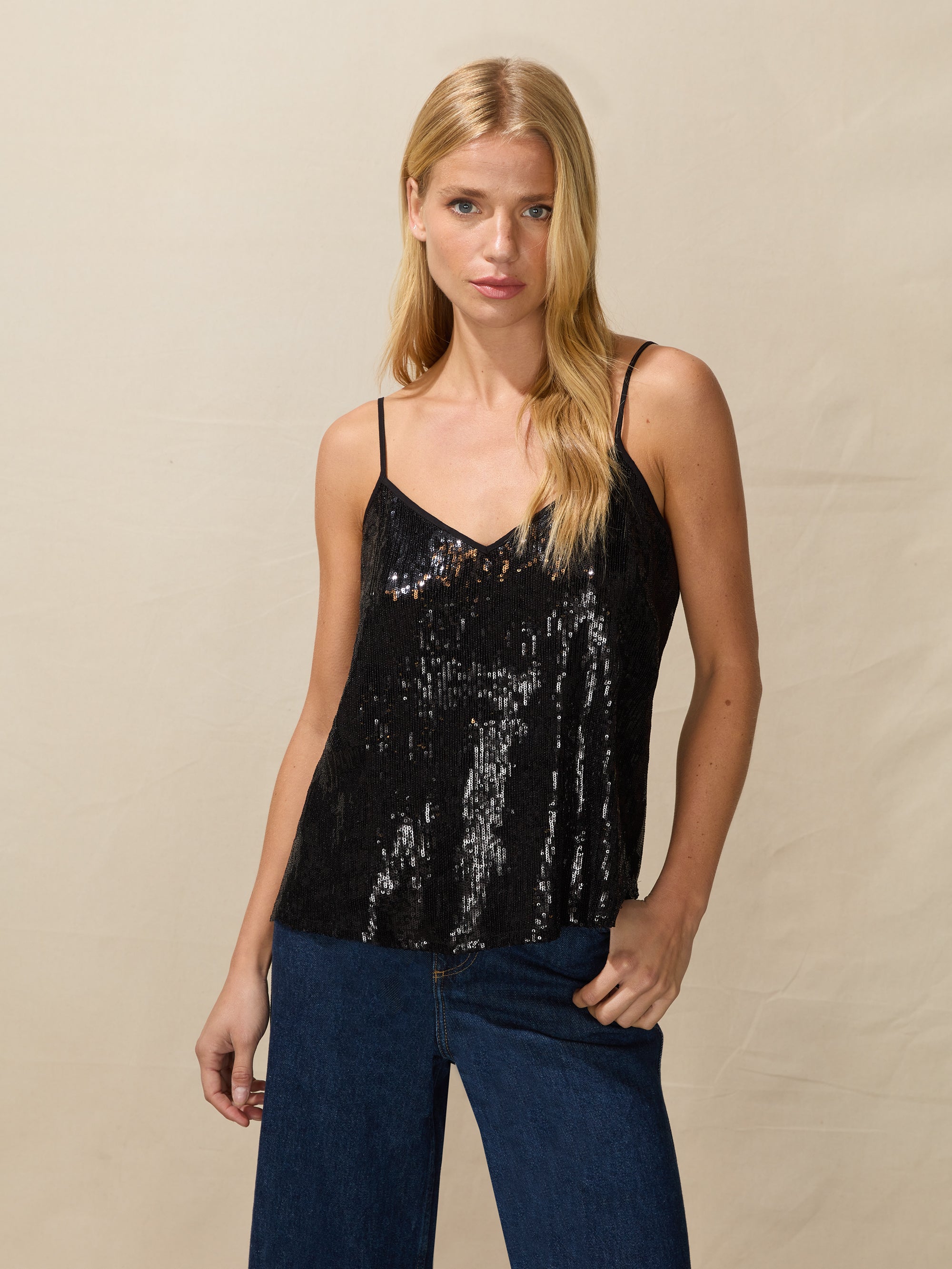 Black deals sparkly cami