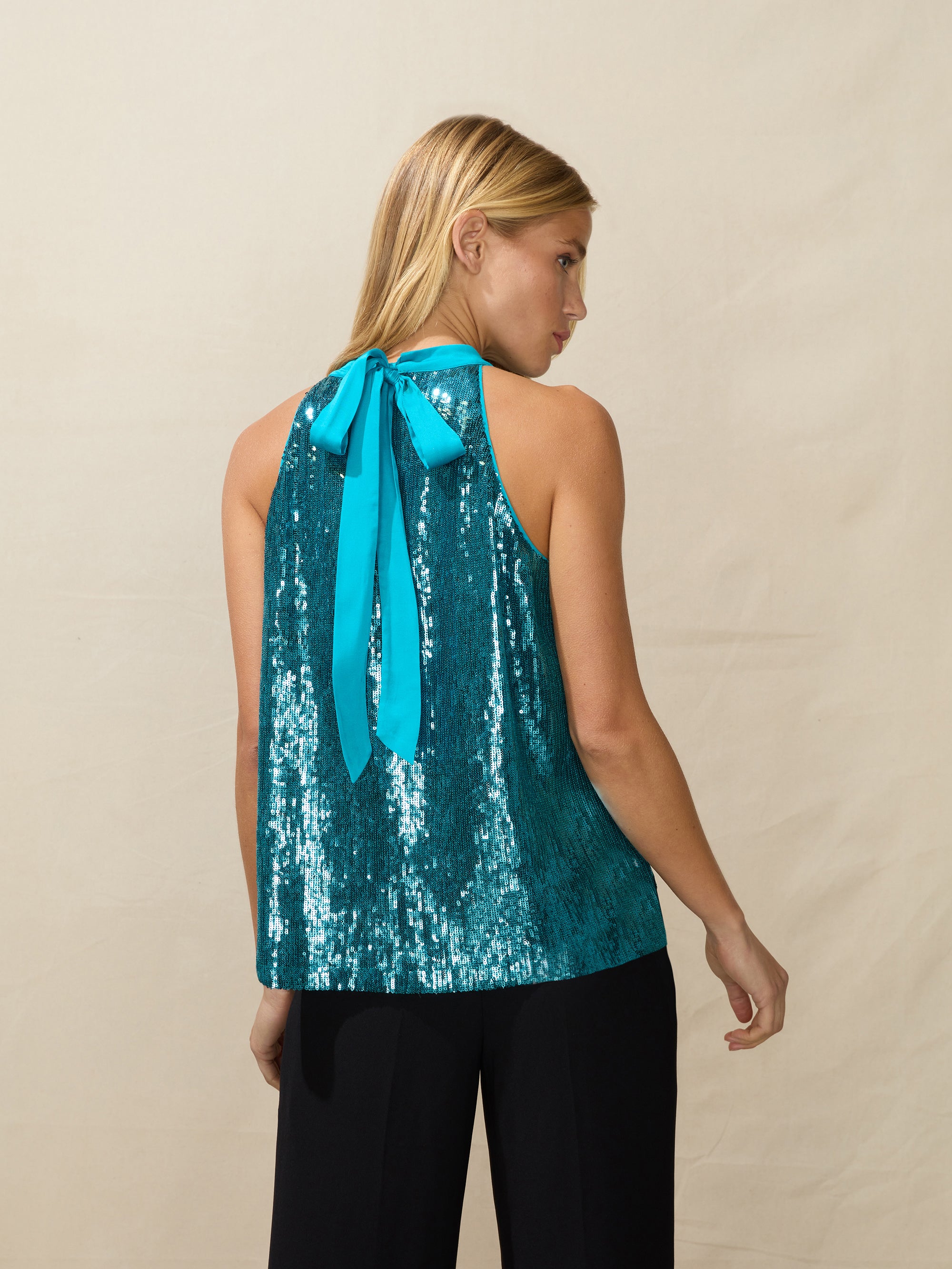 Next teal store sequin top