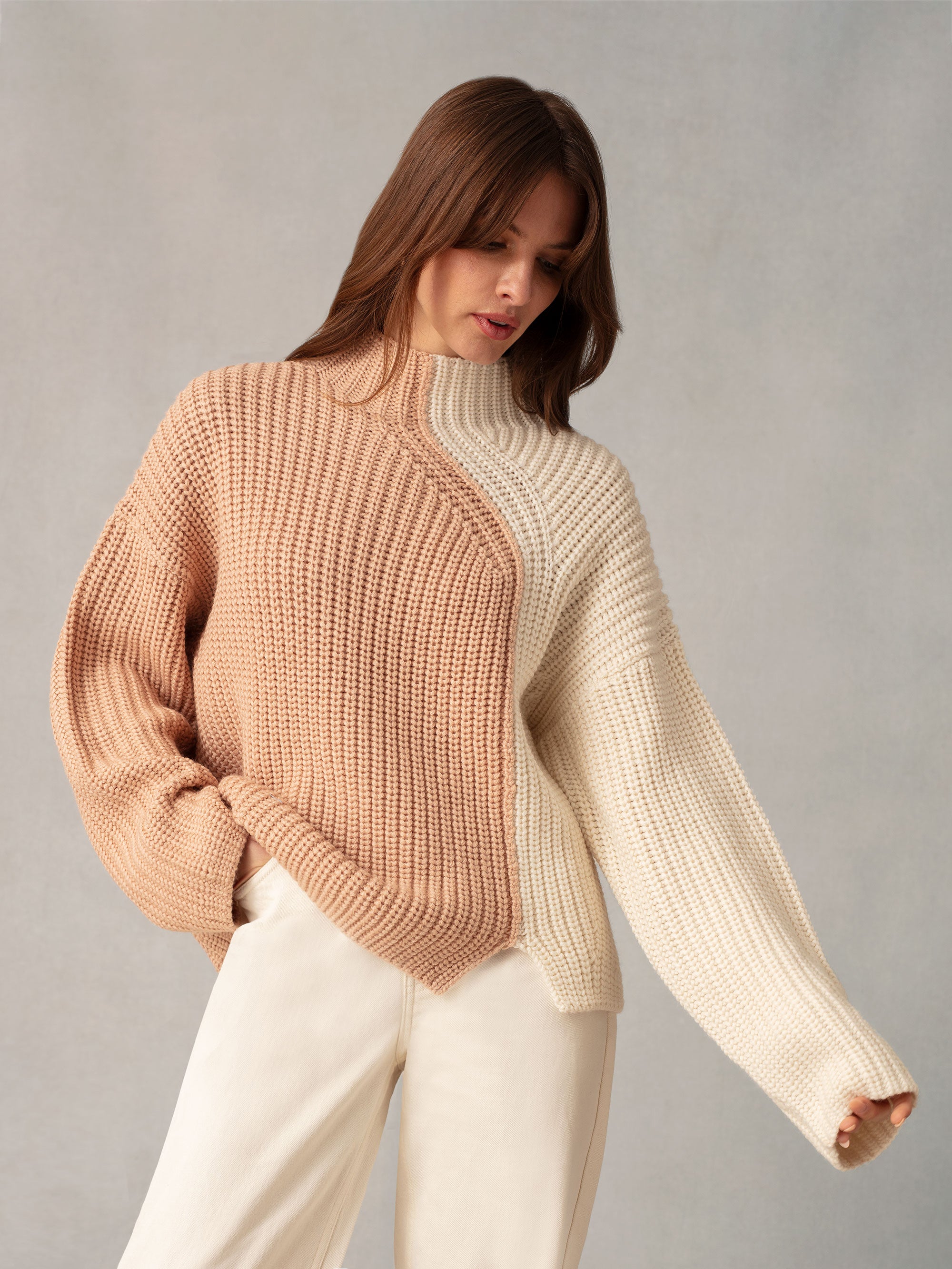 Tan 2025 oversized jumper