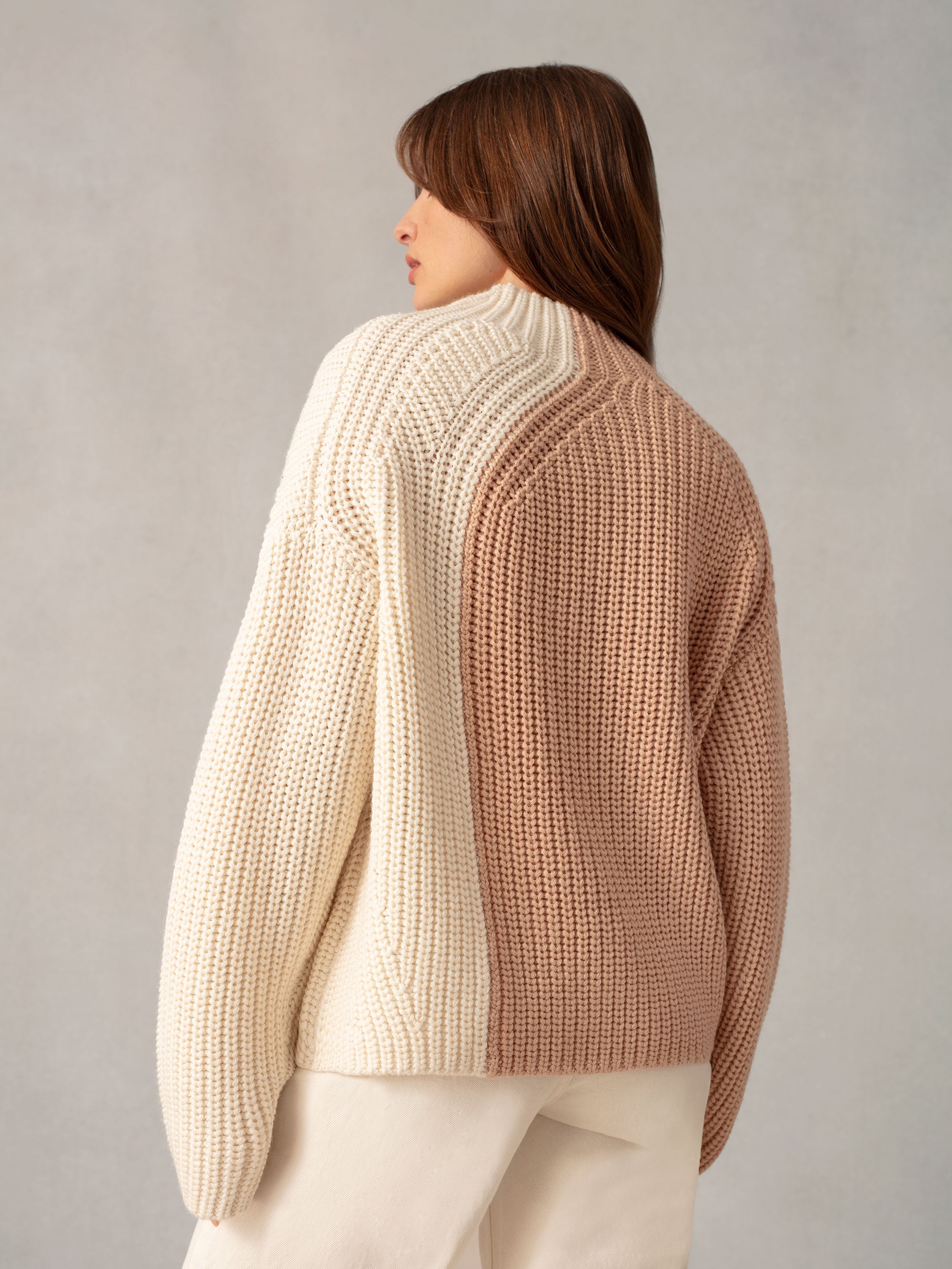 Tan shop oversized jumper