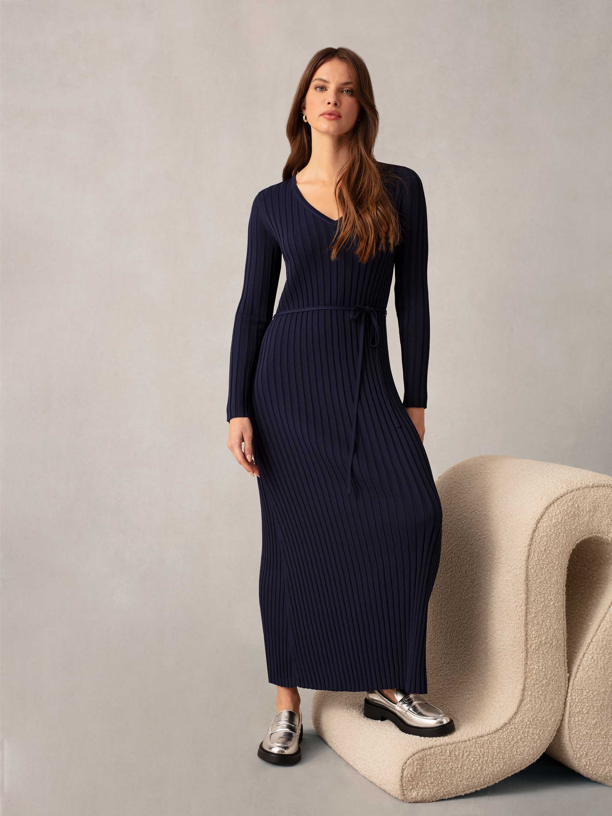 Leading role navy blue maxi dress best sale