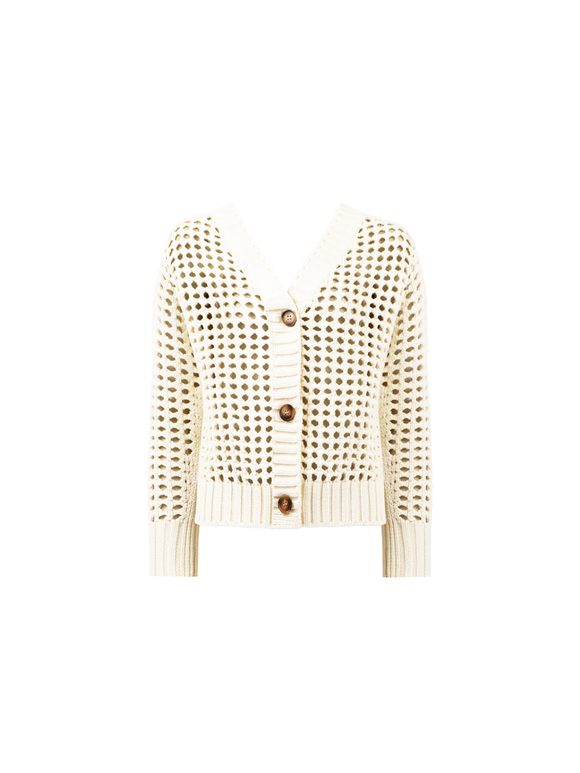 Cream Crochet Knit Cardigan – Ro&Zo