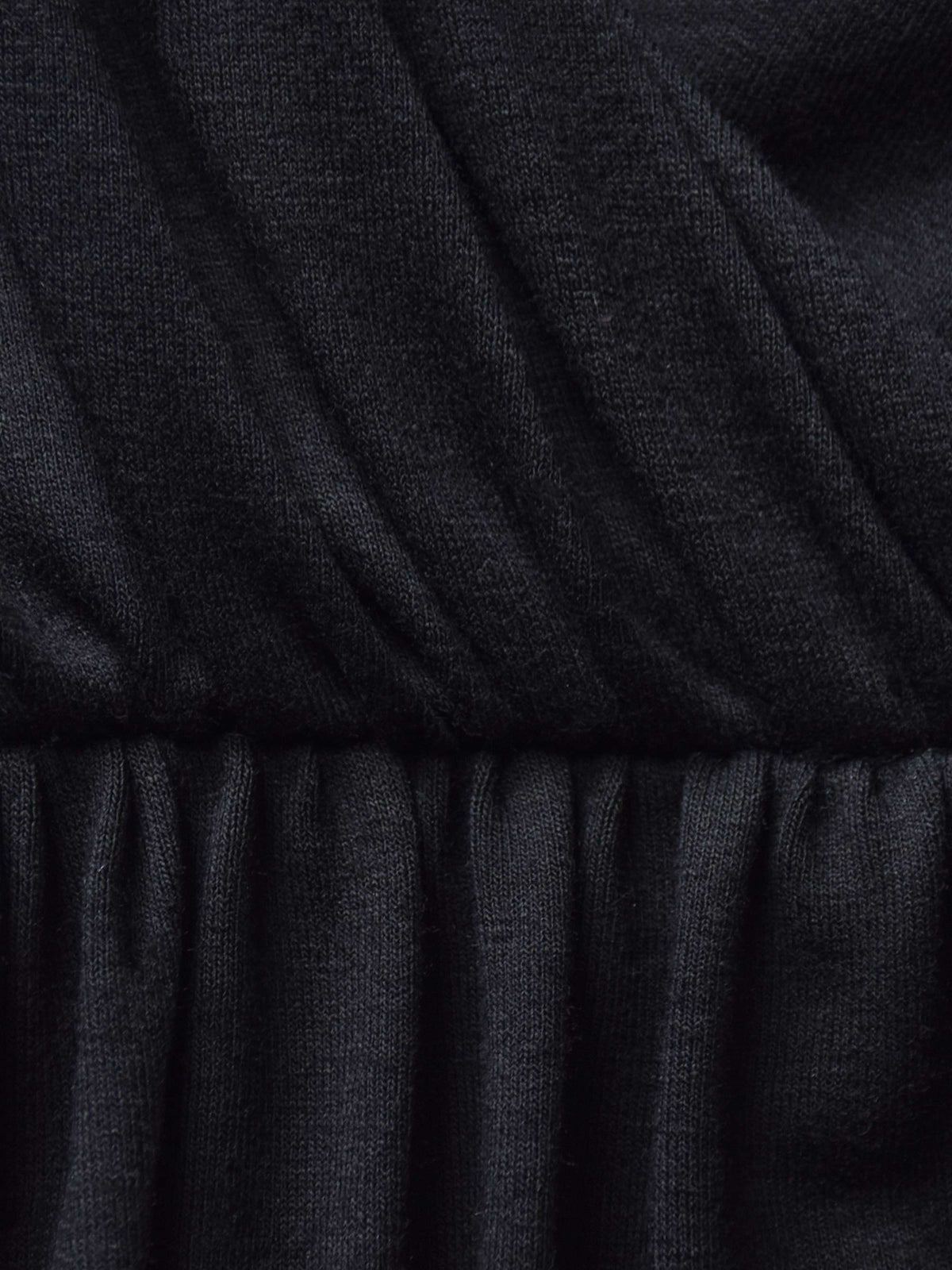 Petite Black Jersey Long Sleeve Wrap Dress