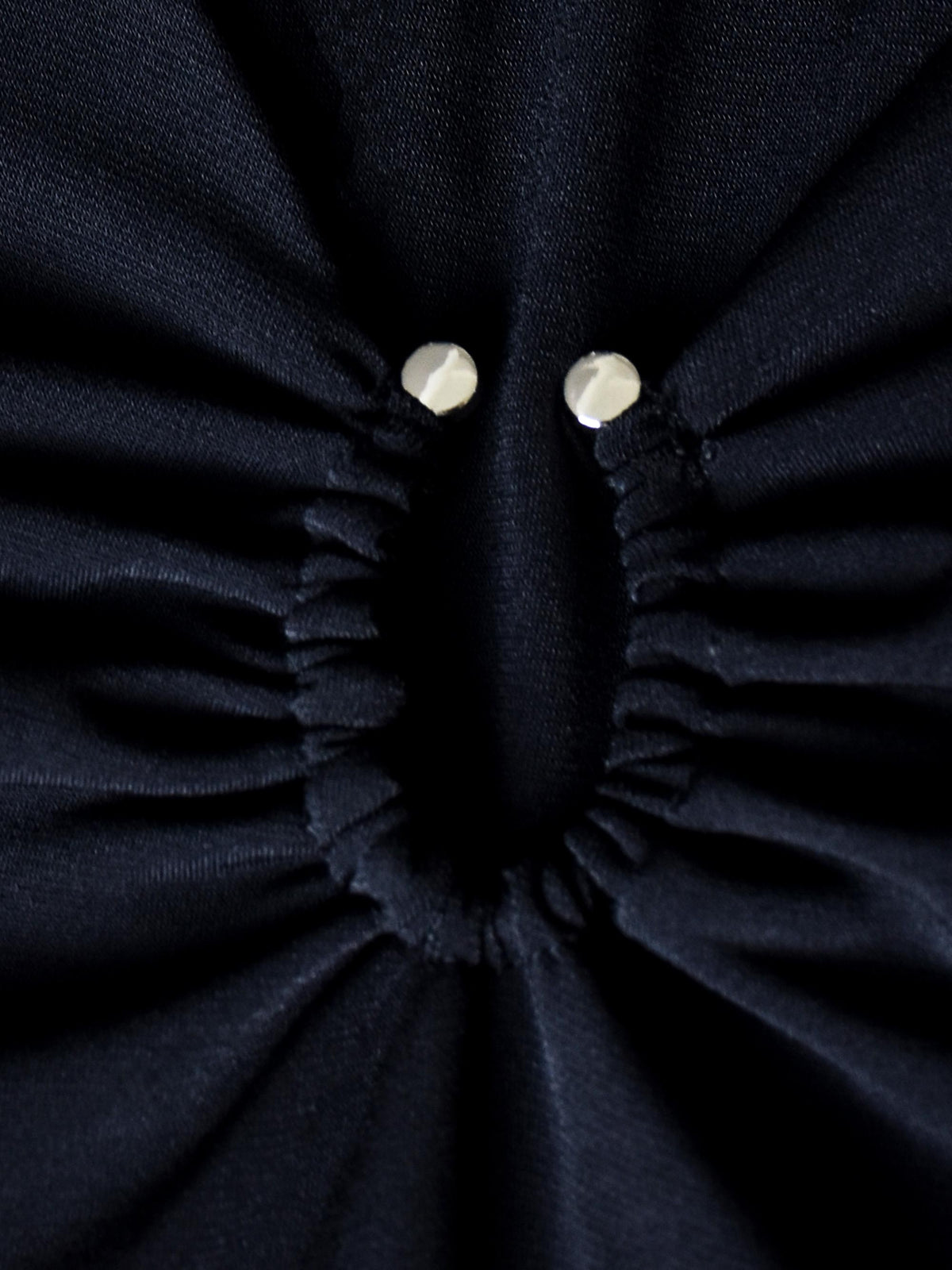 Black Trim Detail Jersey Dress
