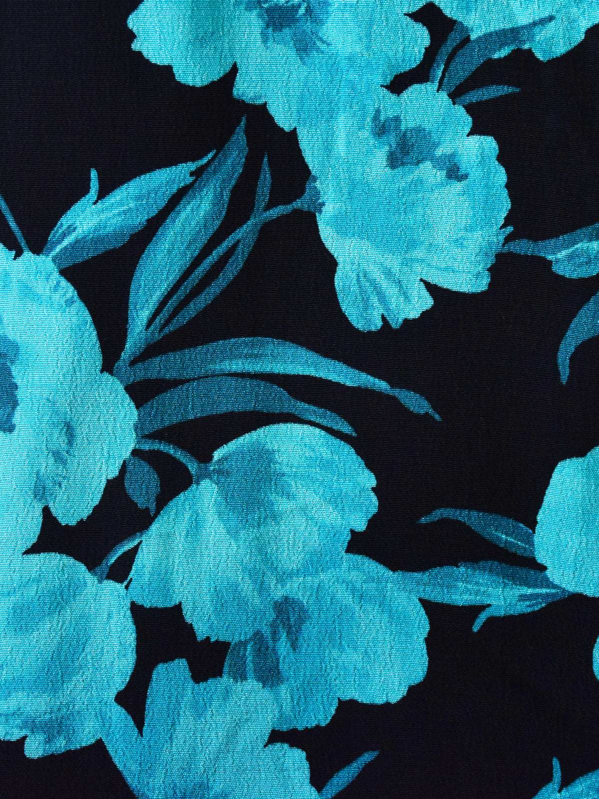 Petite Blue Floral V-Neck Midi Dress