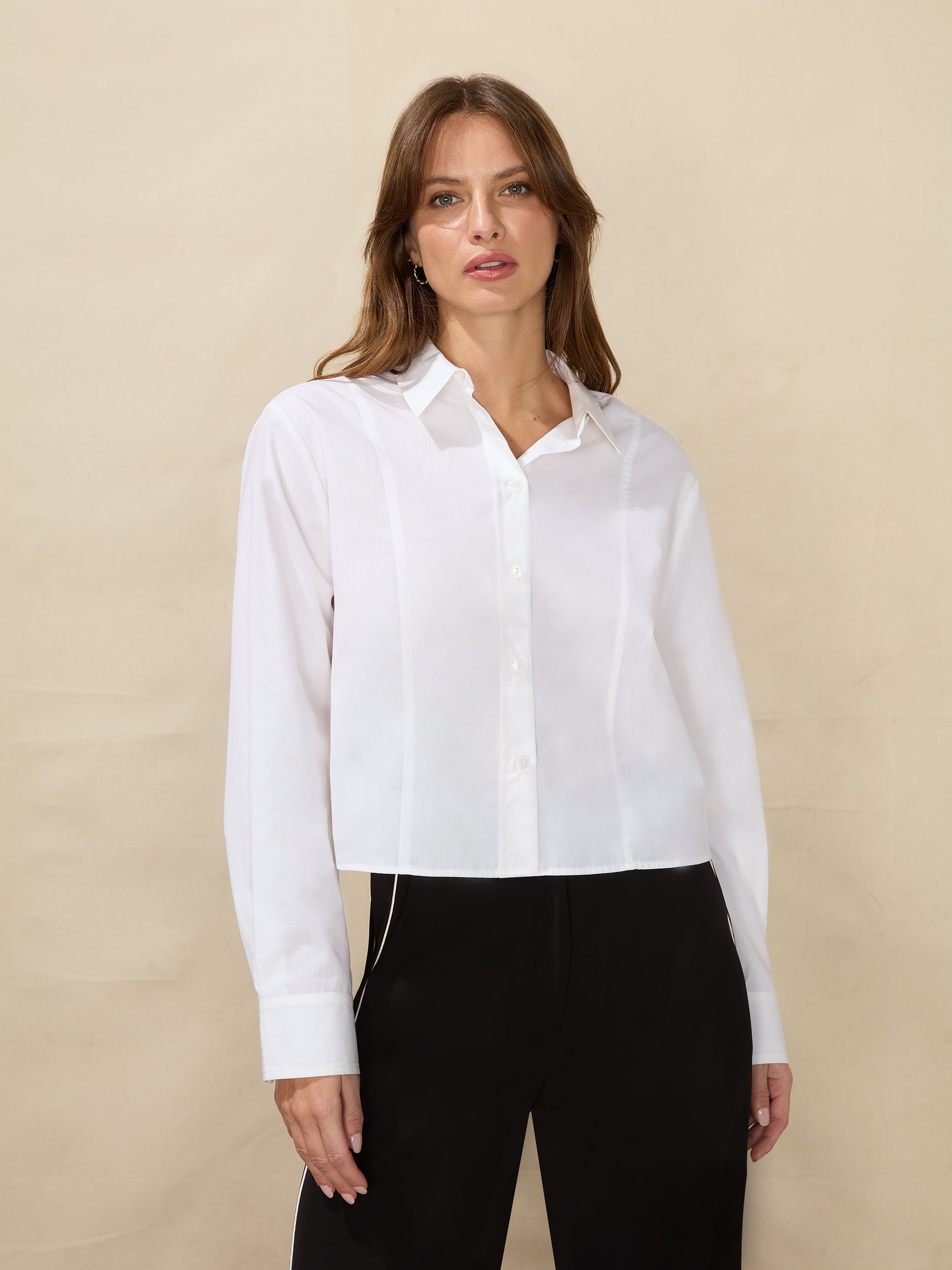 シャツ IONSEOUL Robre double crop check short sleeve shirt  JE1305 CX360 Women's Short Sleeve Shirt | Elbeco