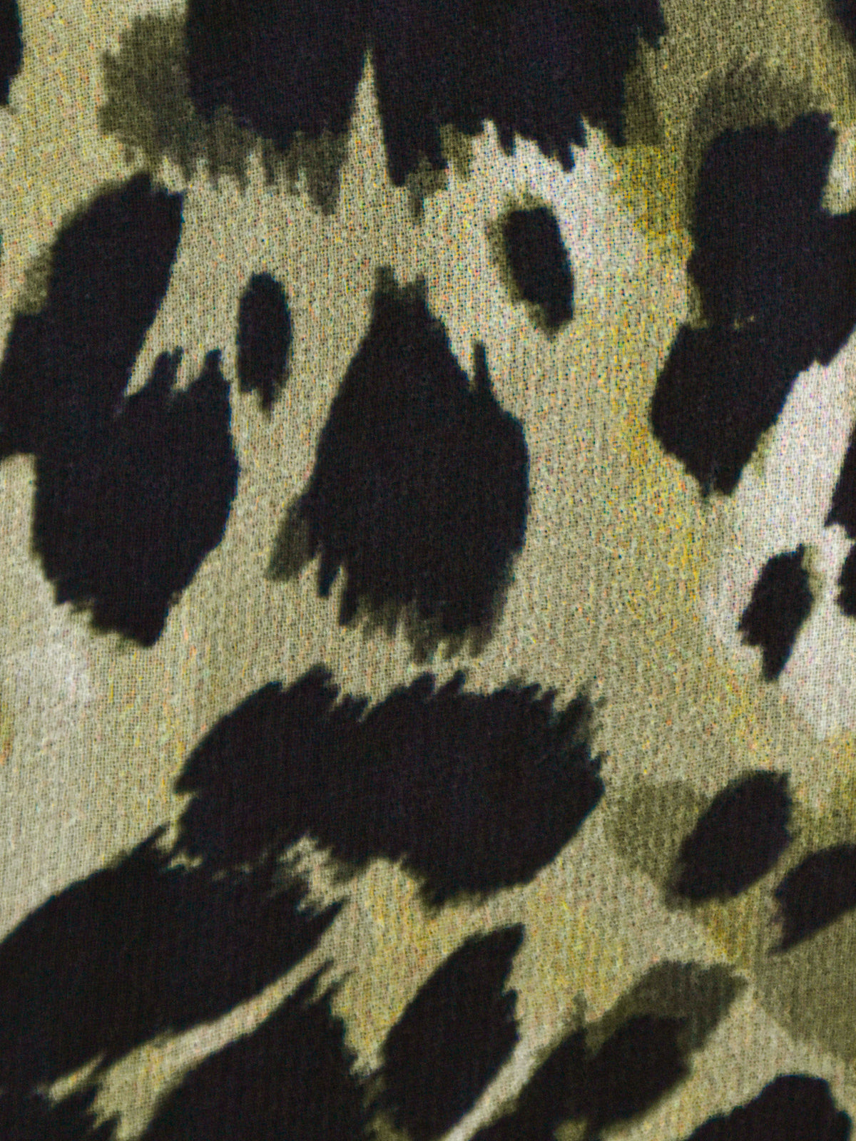 Petite Soft Leopard Print V-Neck Midi Dress