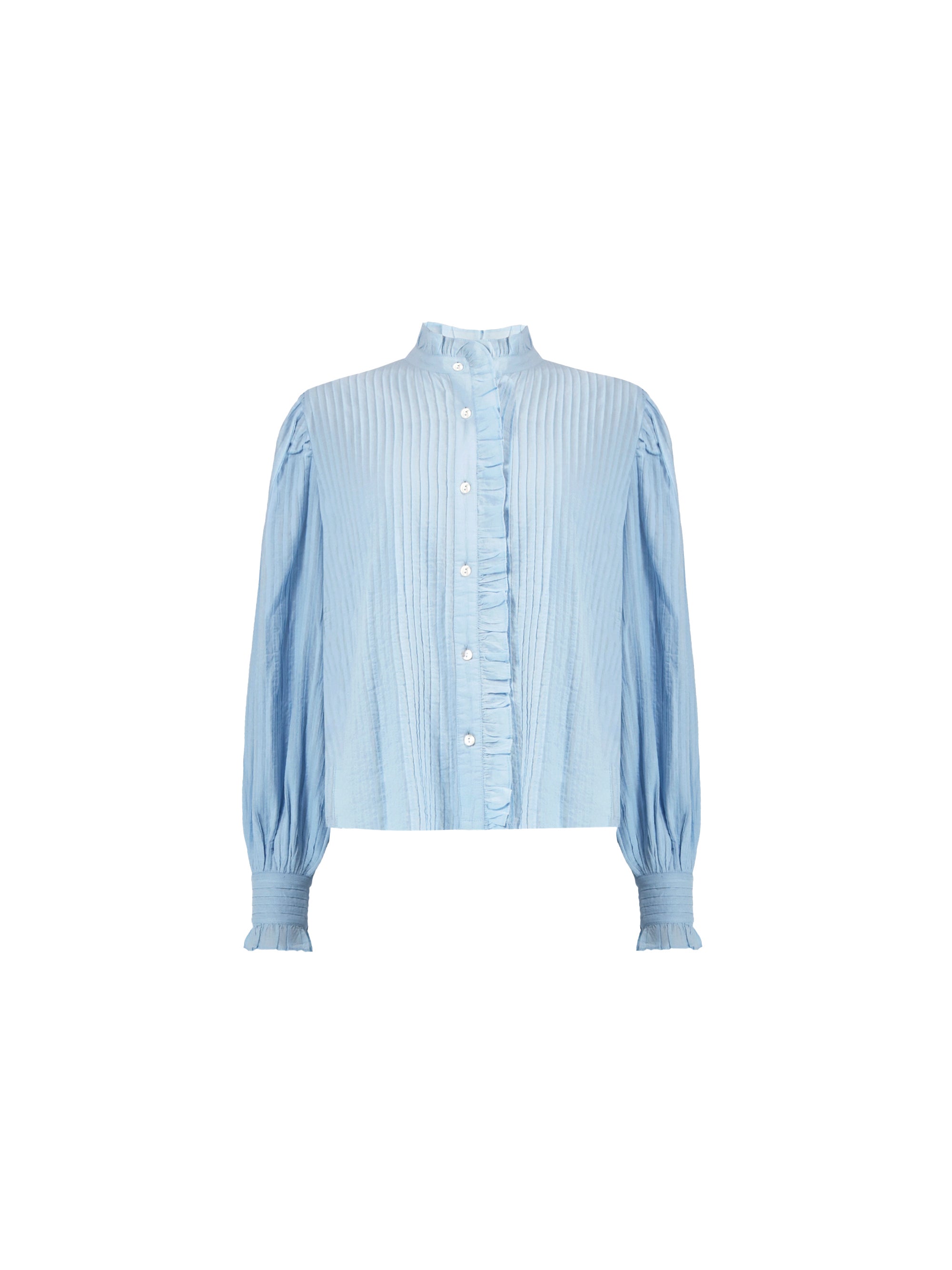 Blue Pintuck Blouse – Ro&Zo