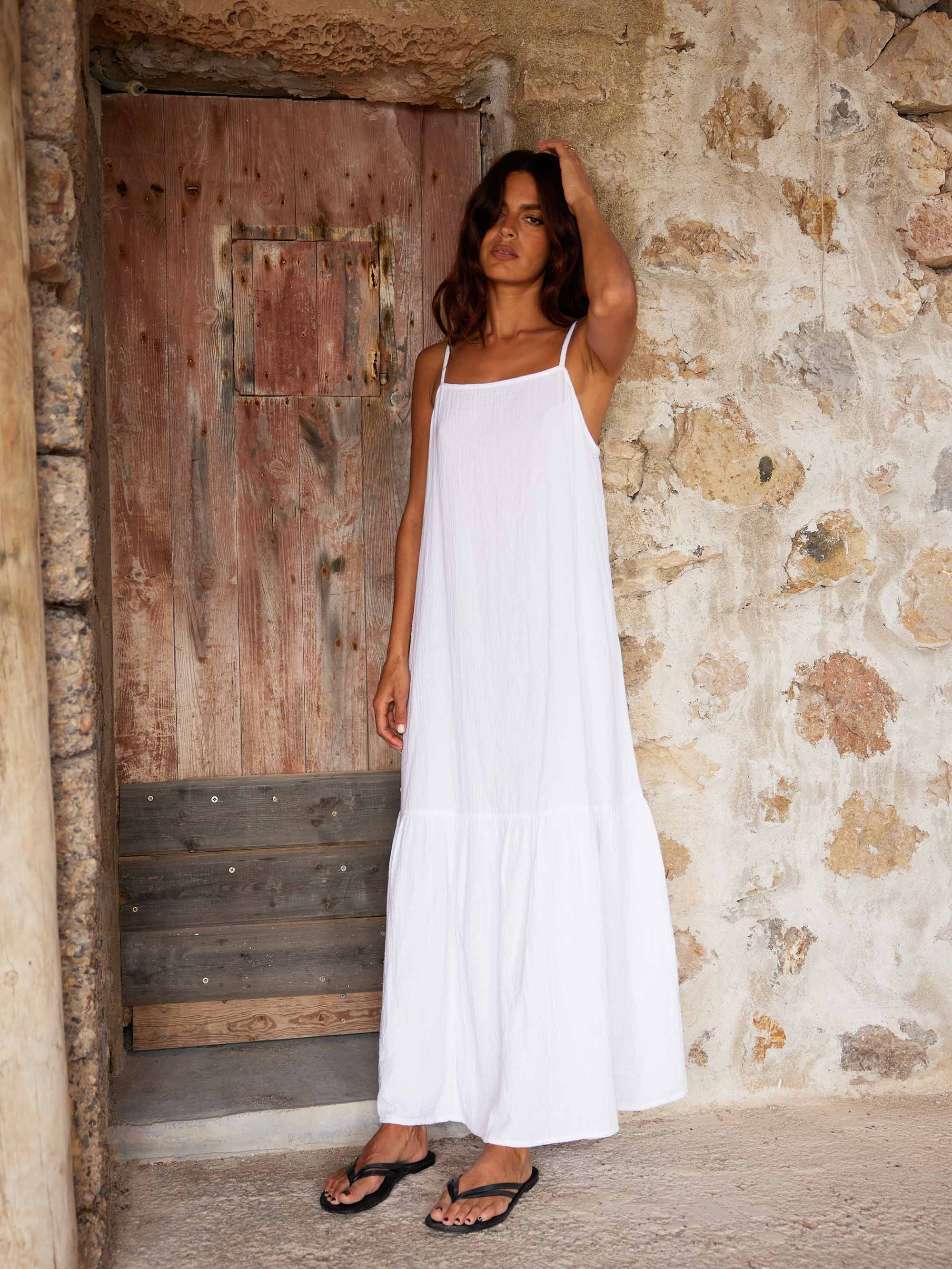 Cheesecloth maxi dress hotsell