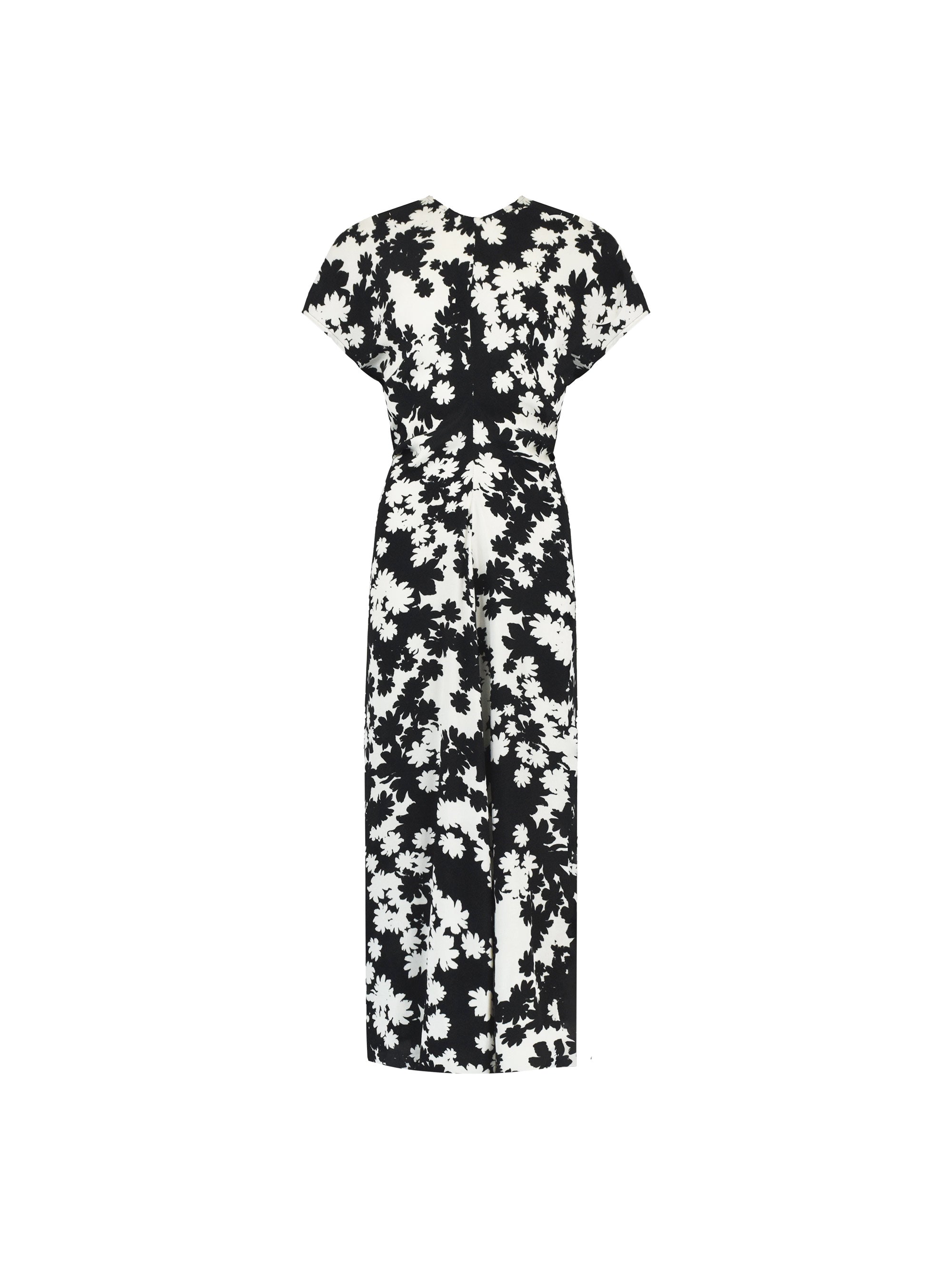 Harper Mono Floral Print Flutter Sleeve Midaxi Dress – Ro&Zo
