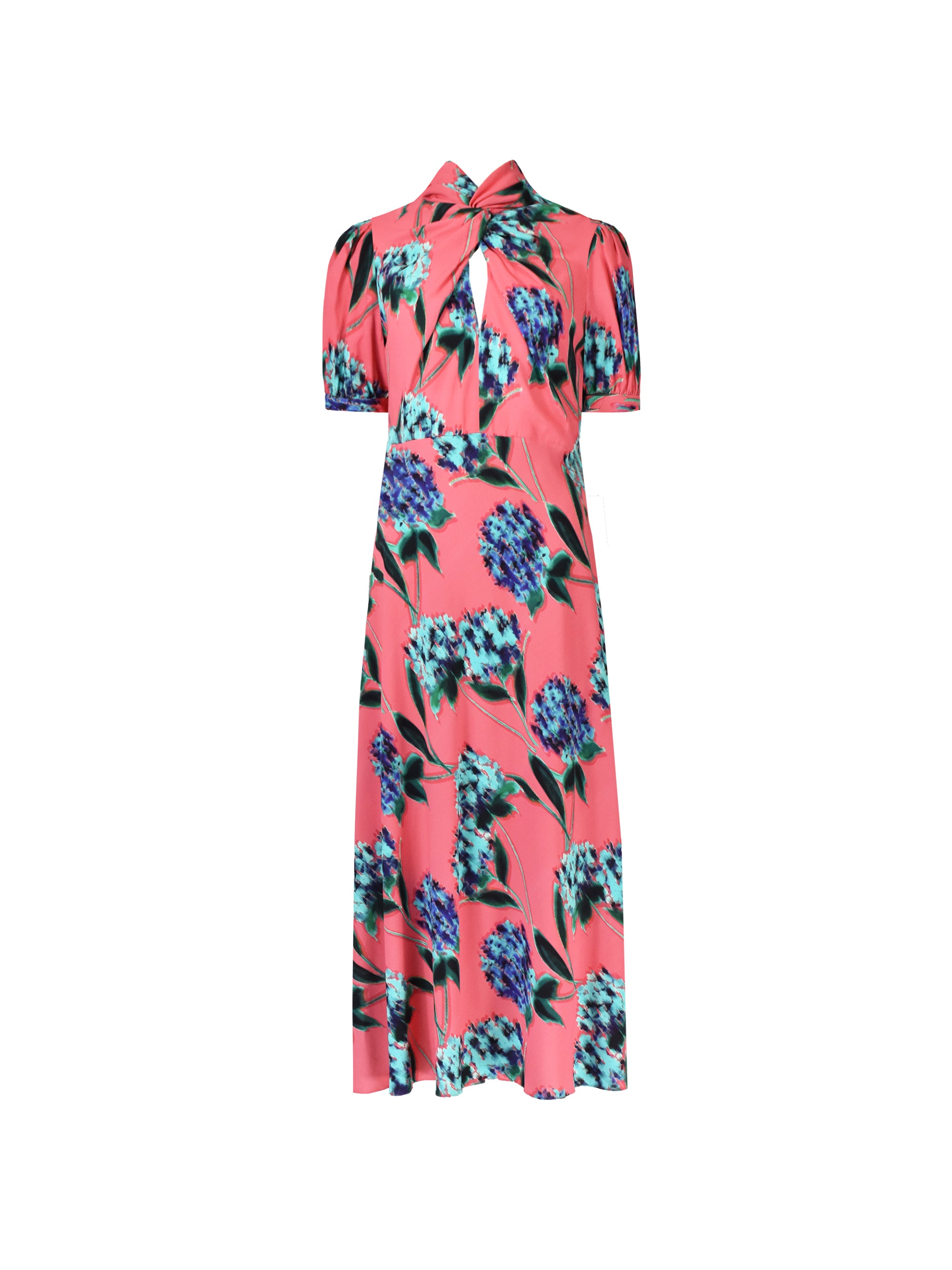 Petite Scarlett Pink Floral Print Twist Neck Maxi Dress – Ro&Zo