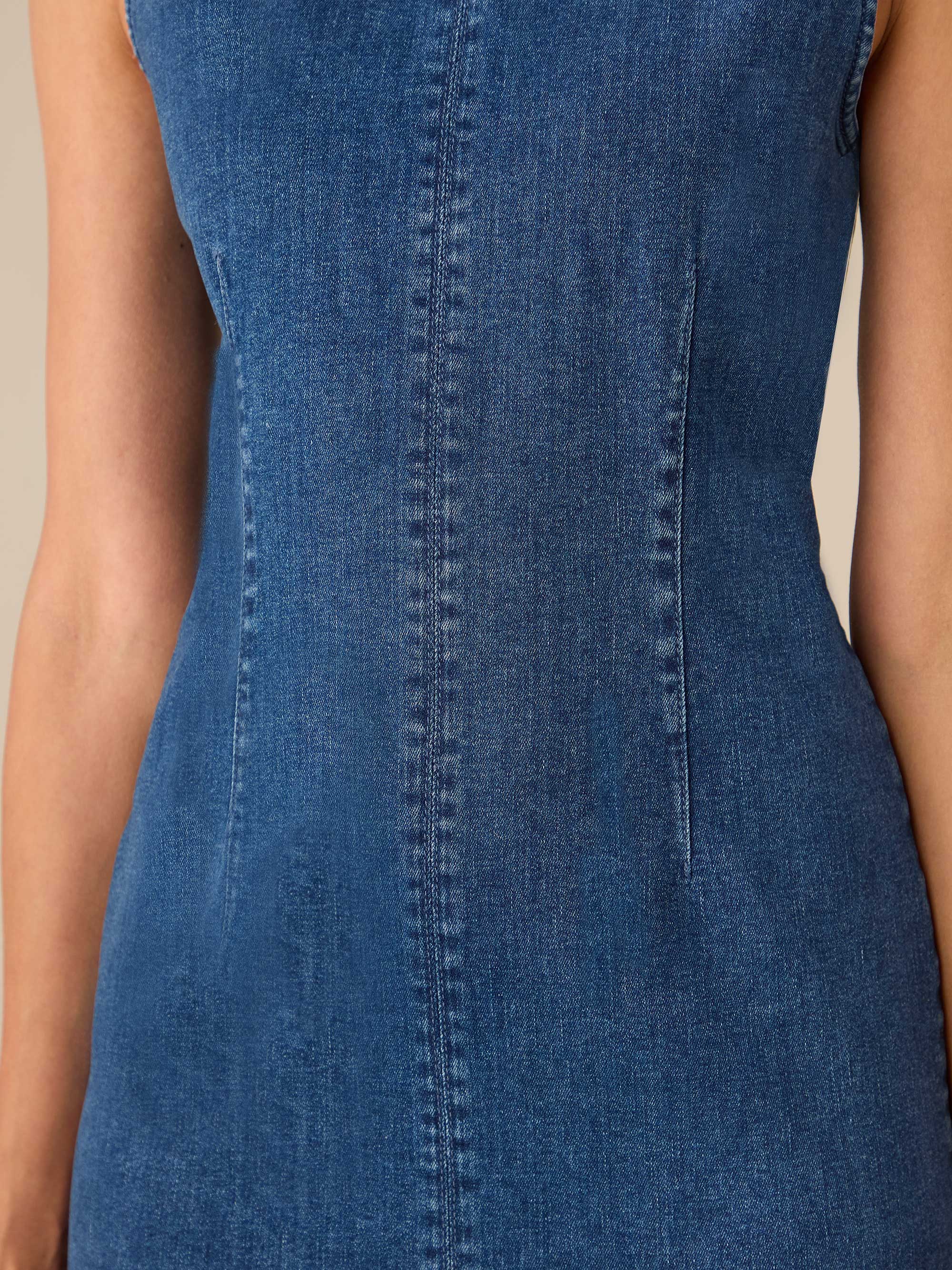 Denim Column Midi Dress – Ro&Zo