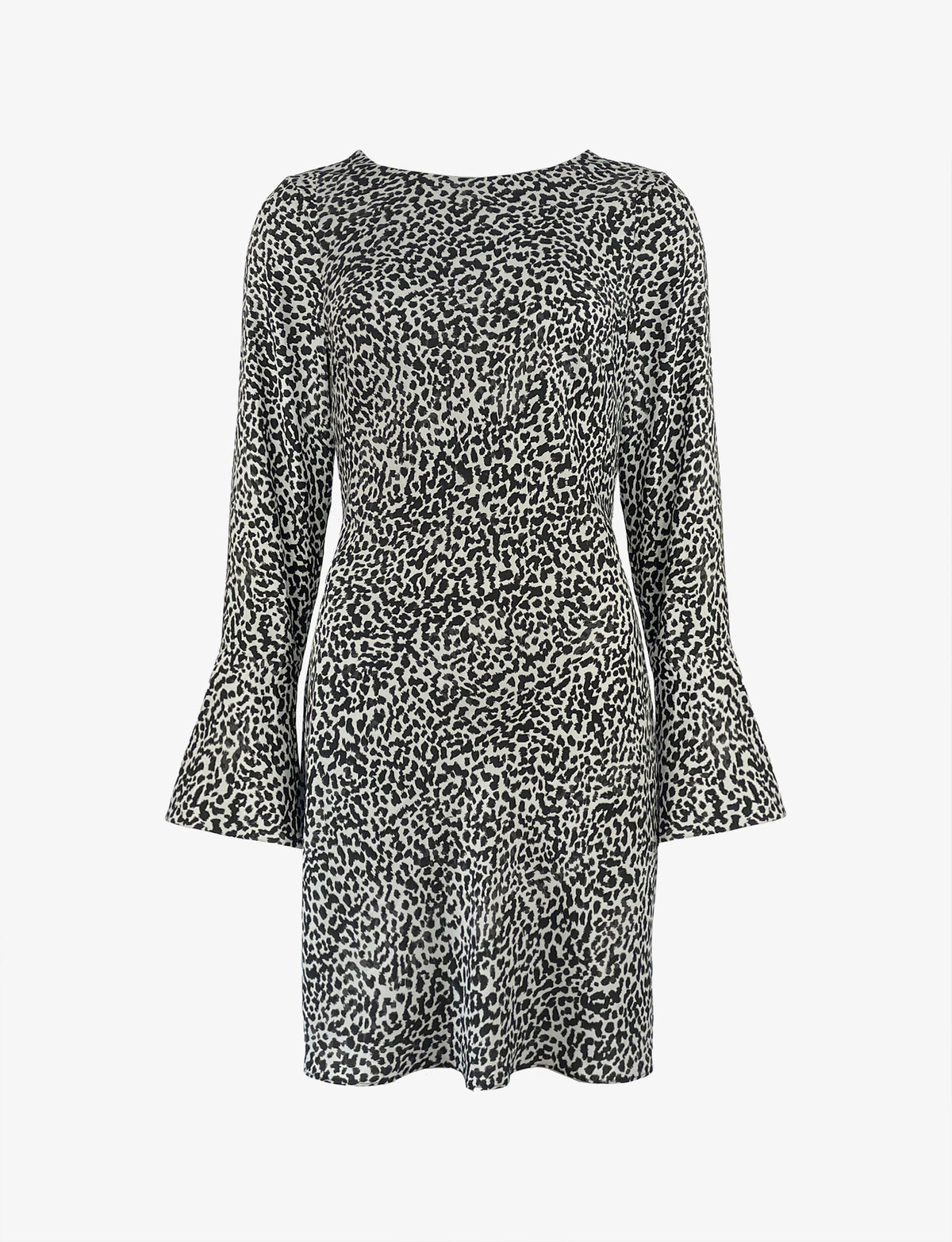 Petite Mono Dalmatian Print Mini Dress