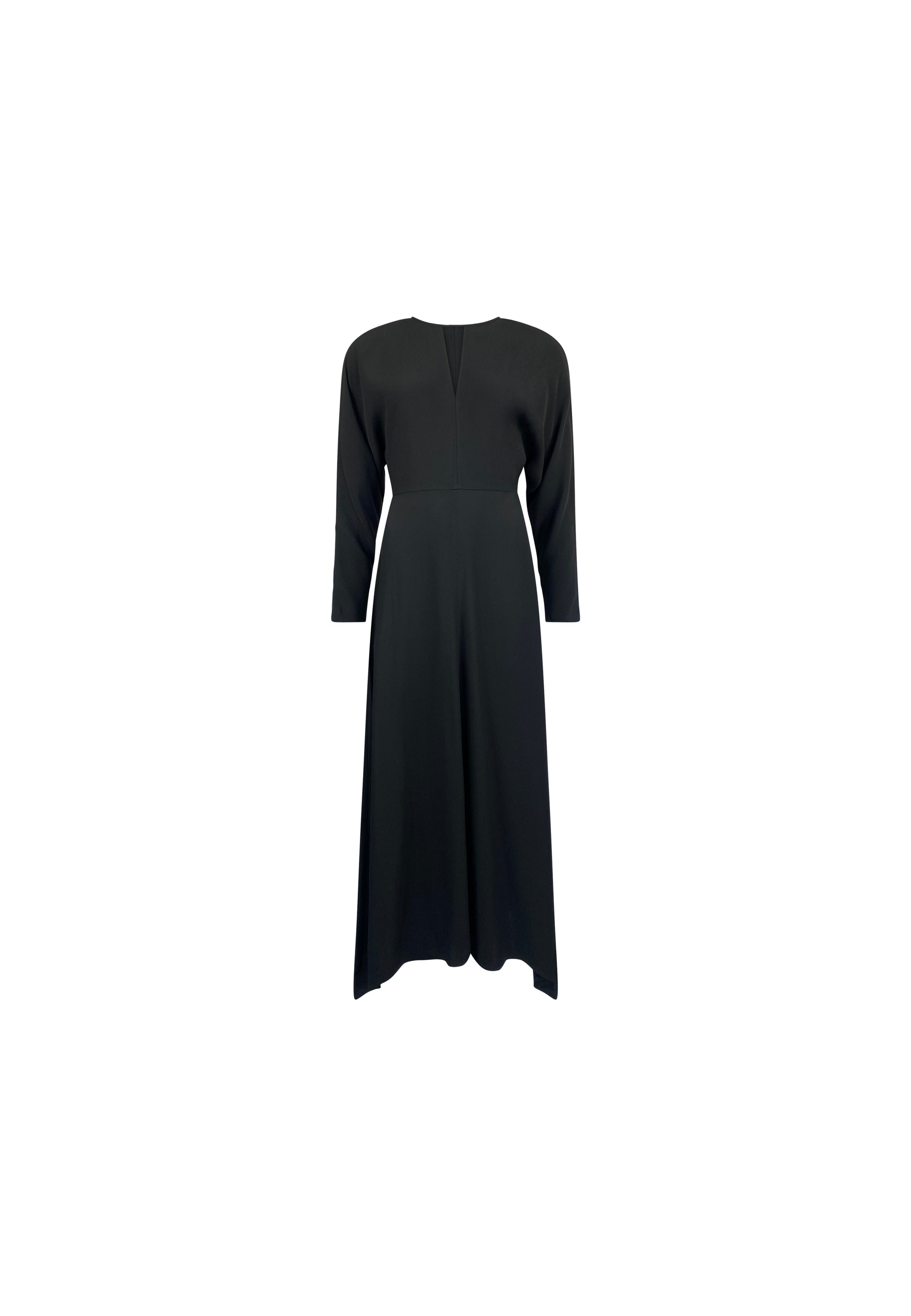 Black Crepe Keyhole Midi Dress – Ro&Zo