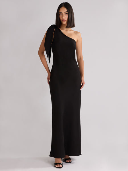 ROTATE ロテート ワンピース Crepe maxi dress1049626 Crêpe maxi dress in brown - Rotate | Mytheresa