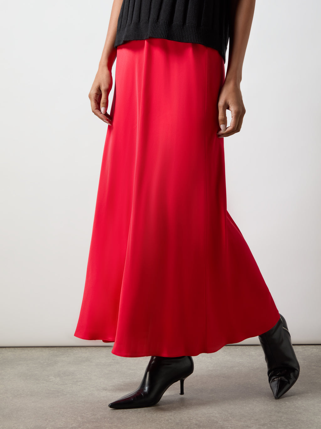 Satin Bias Cut Skirt