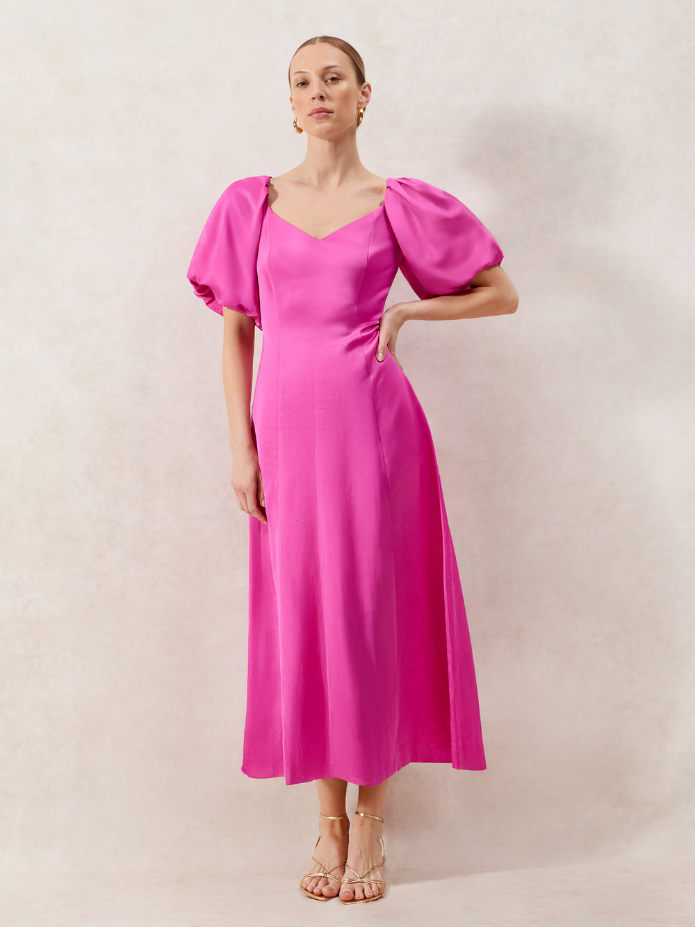 Long Sleeve Sheath Dress Calvin Klein Puff Shoulder Dress Yasmin Pink Gathered-Sleeve Maxi Dress Ro&Zo Long Sleeve Sheath Dress Calvin Klein Puff Shoulder Dress Yasmin Pink Gathered-Sleeve Maxi Dress Ro&Zo