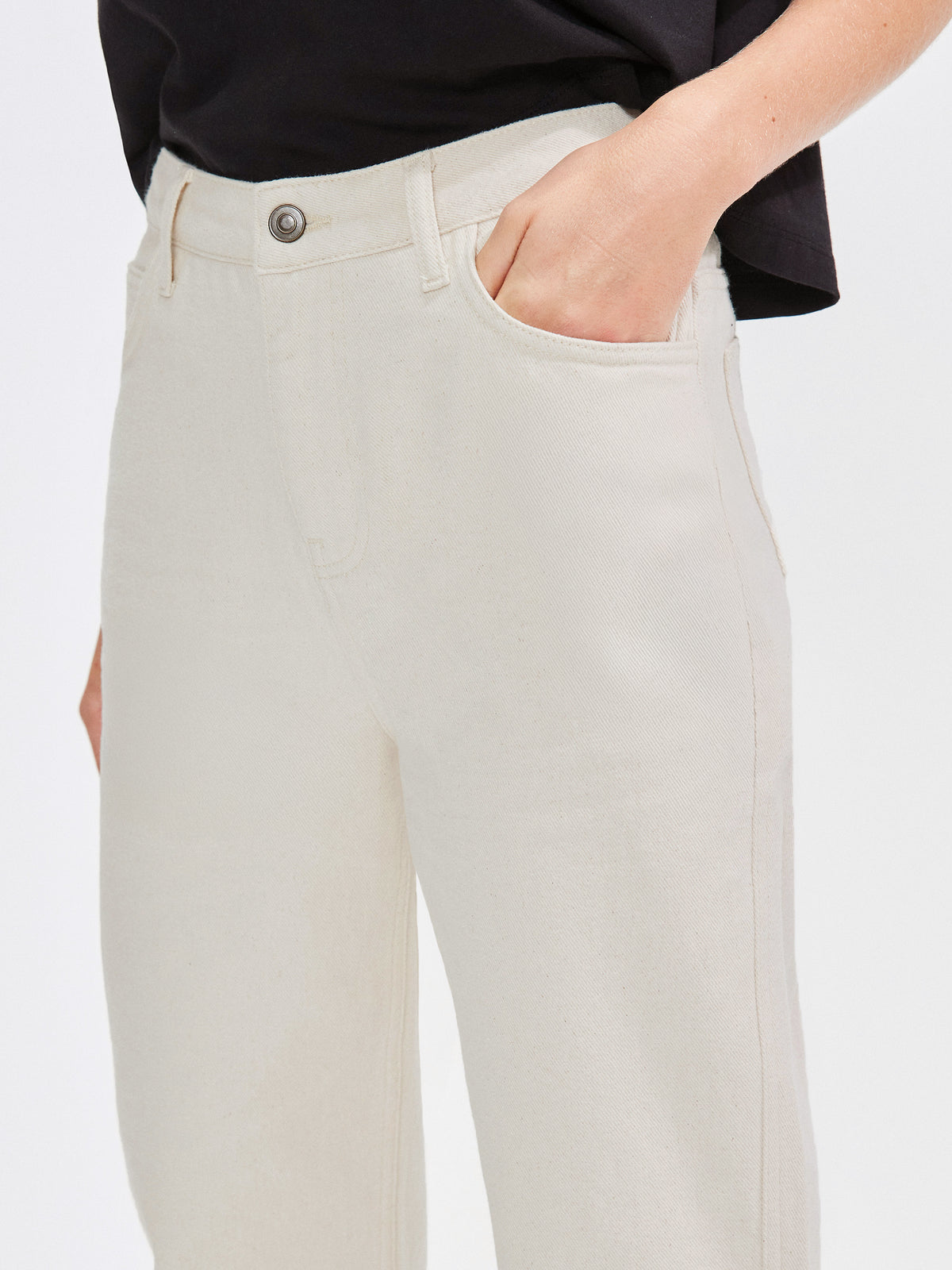 Petite Natural Straight Jeans