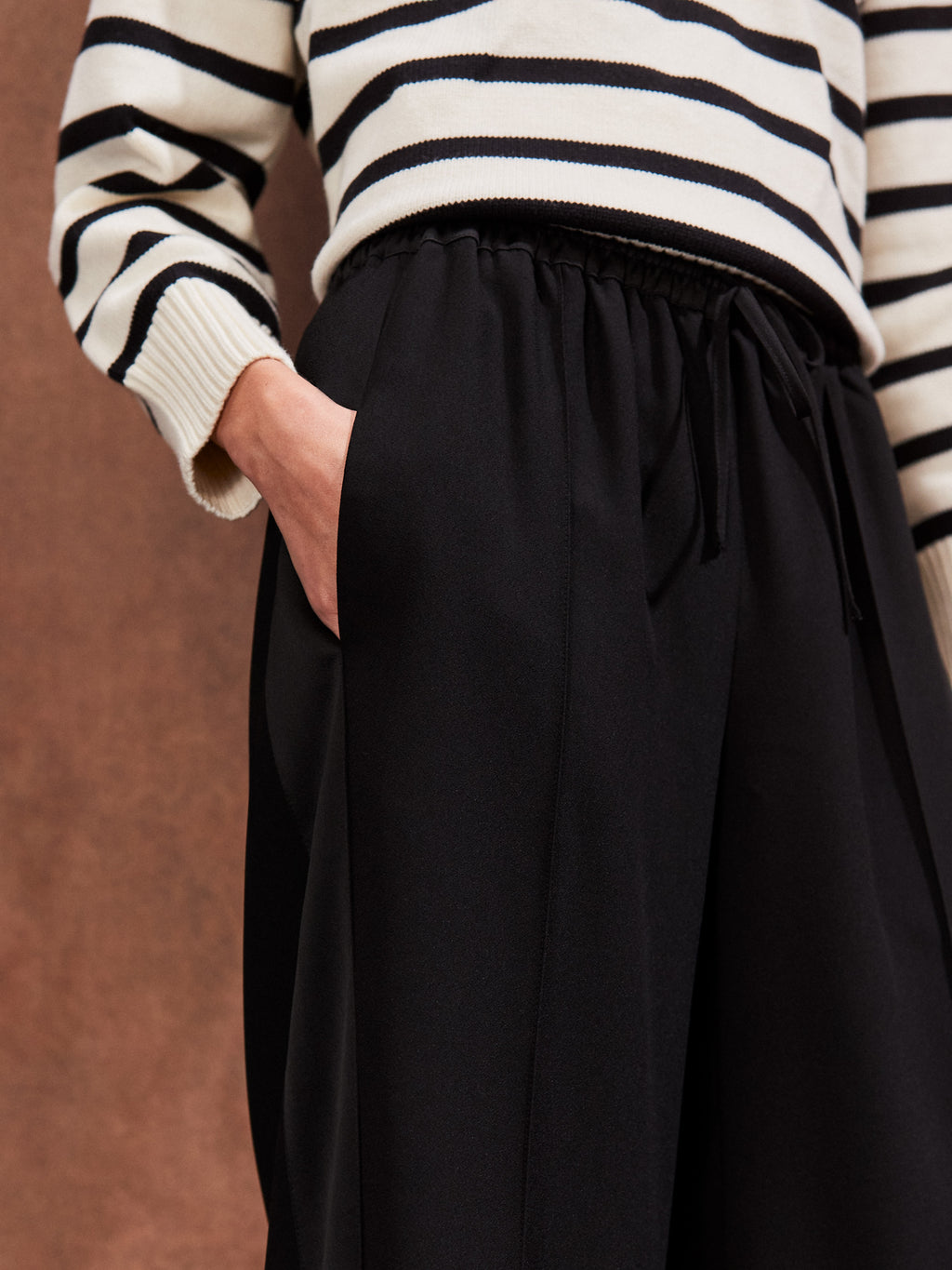 Satin Side Stripe Trousers