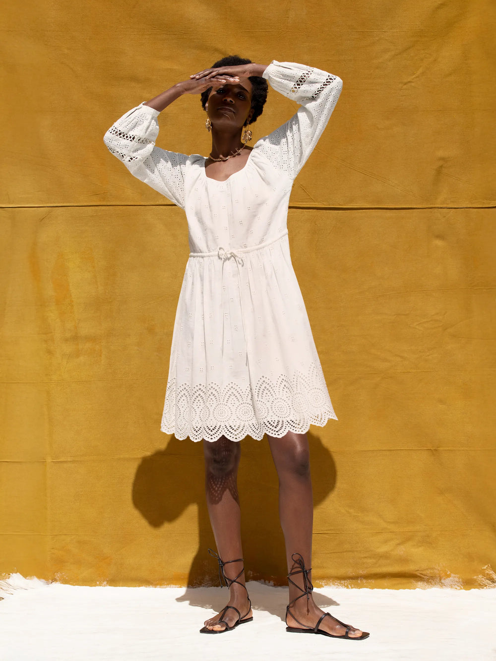 ivory smock dress Ivory Drift Smock Tiered Maxi Dress - FINAL SALE Large | Women's Online Boutique | Boho Chic Style