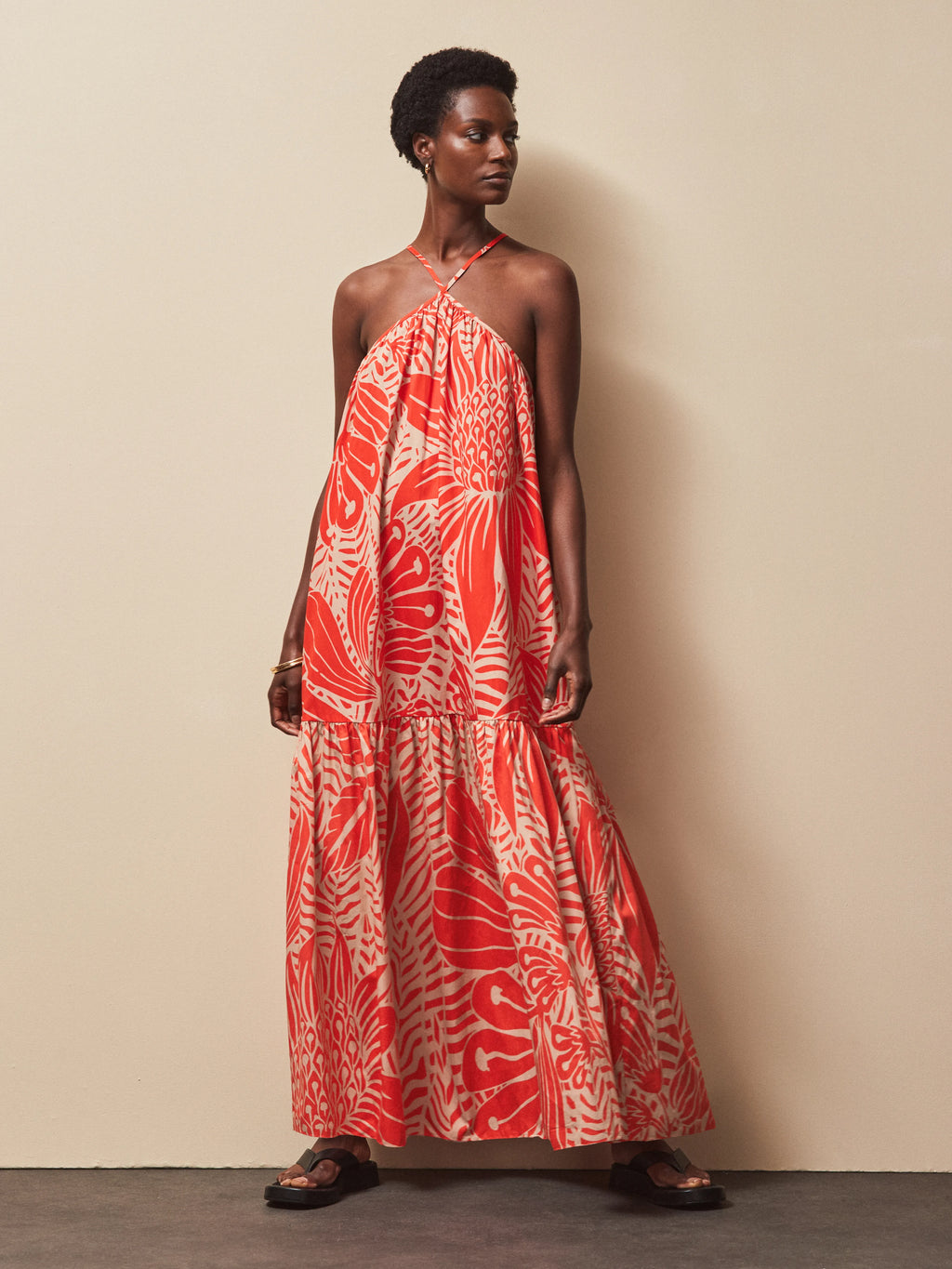 Floral Halterneck Dress