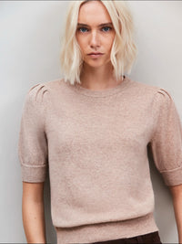 Cappuccino Knit Jumper with Cashmere and Wool