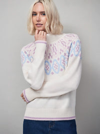 Ivory Fairisle Knit Jumper