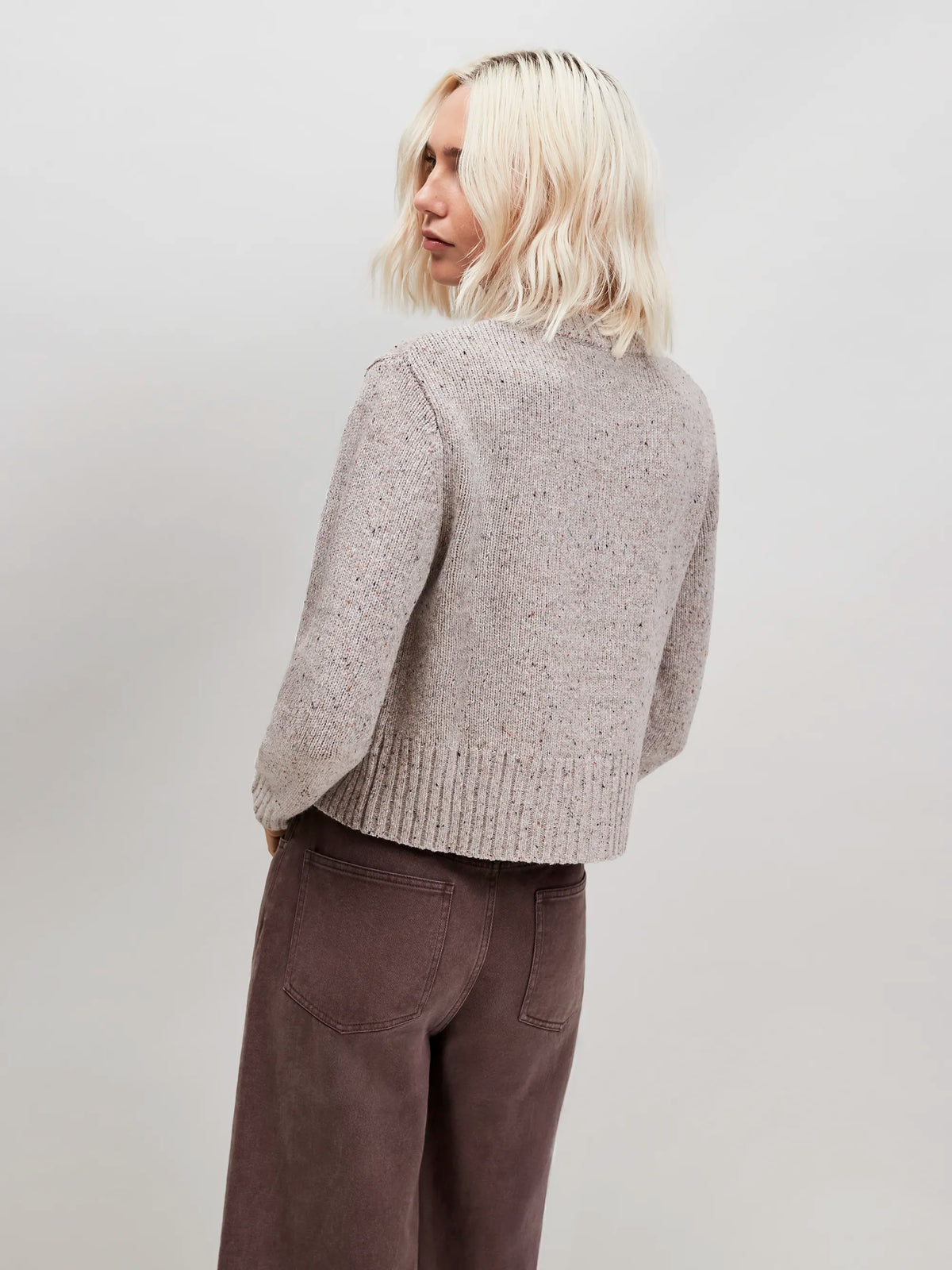 Cream Speckle Donegal Cardigan