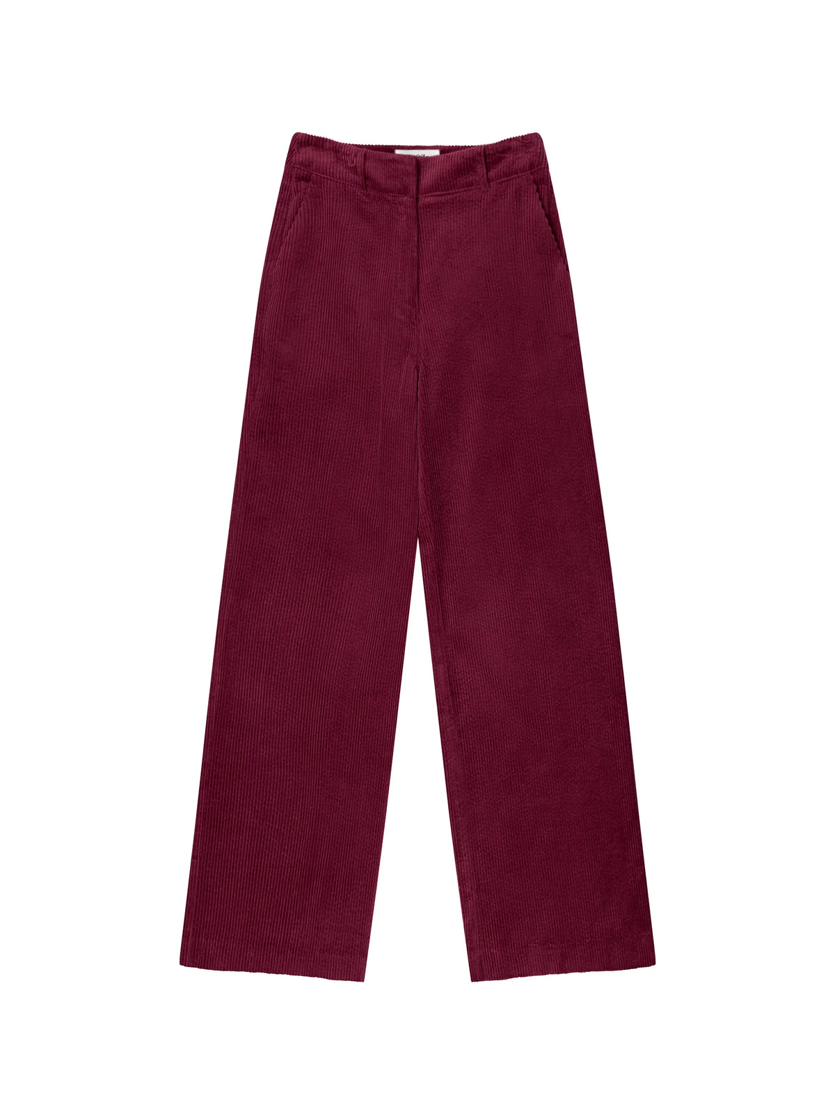 Petite Berry Cord Wide Leg Trousers
