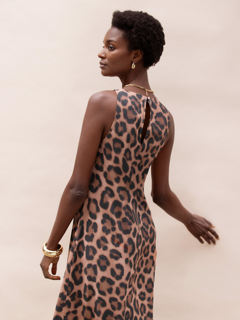 Brown Leopard Print Maxi Dress Ro&Zo Brown Leopard Print Maxi Dress Ro&Zo