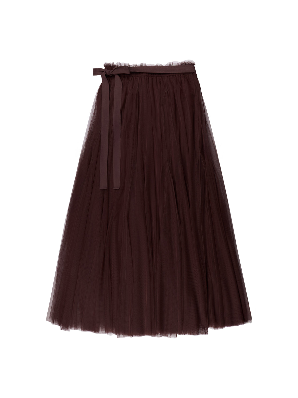 Chocolate Tulle Maxi Skirt