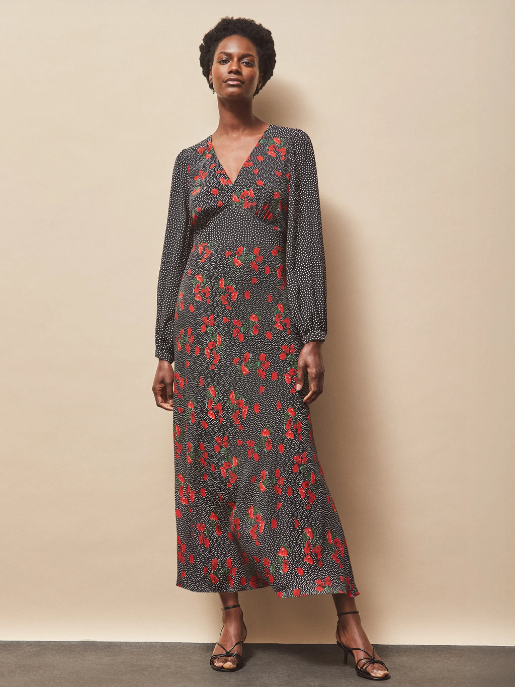 Red Floral And Spot Mix And Match Dress – Ro&Zo