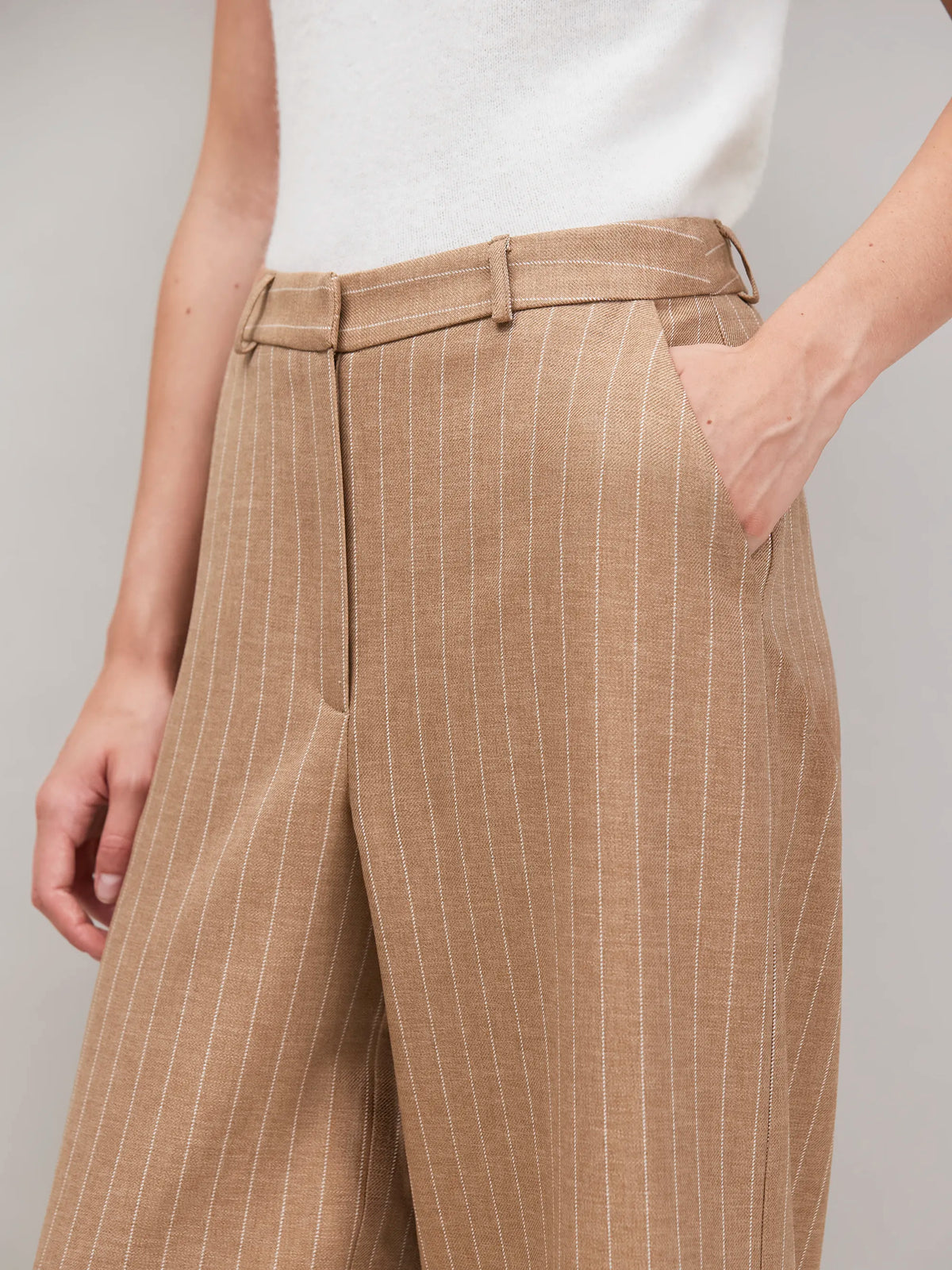 Caramel Pinstripe Trouser