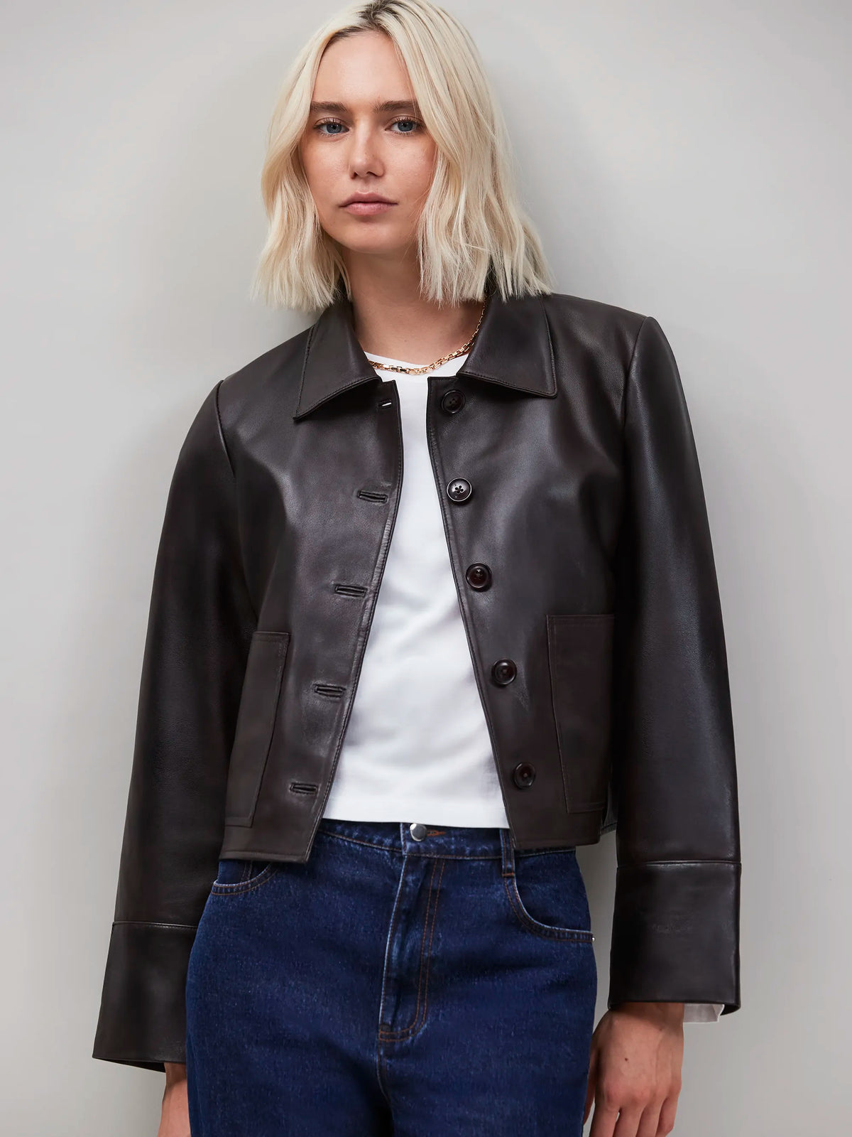 Chocolate Leather Jacket