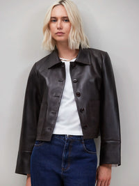 Chocolate Leather Jacket