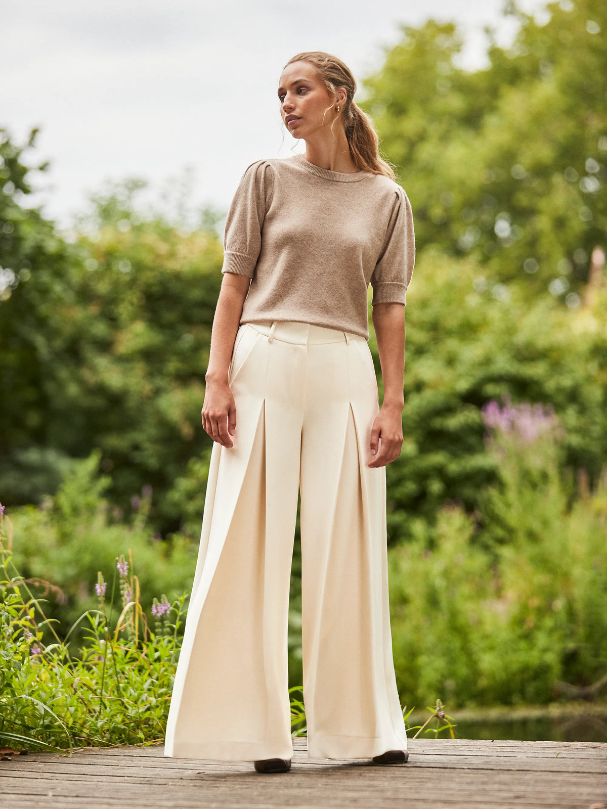 Wide-Leg Trousers