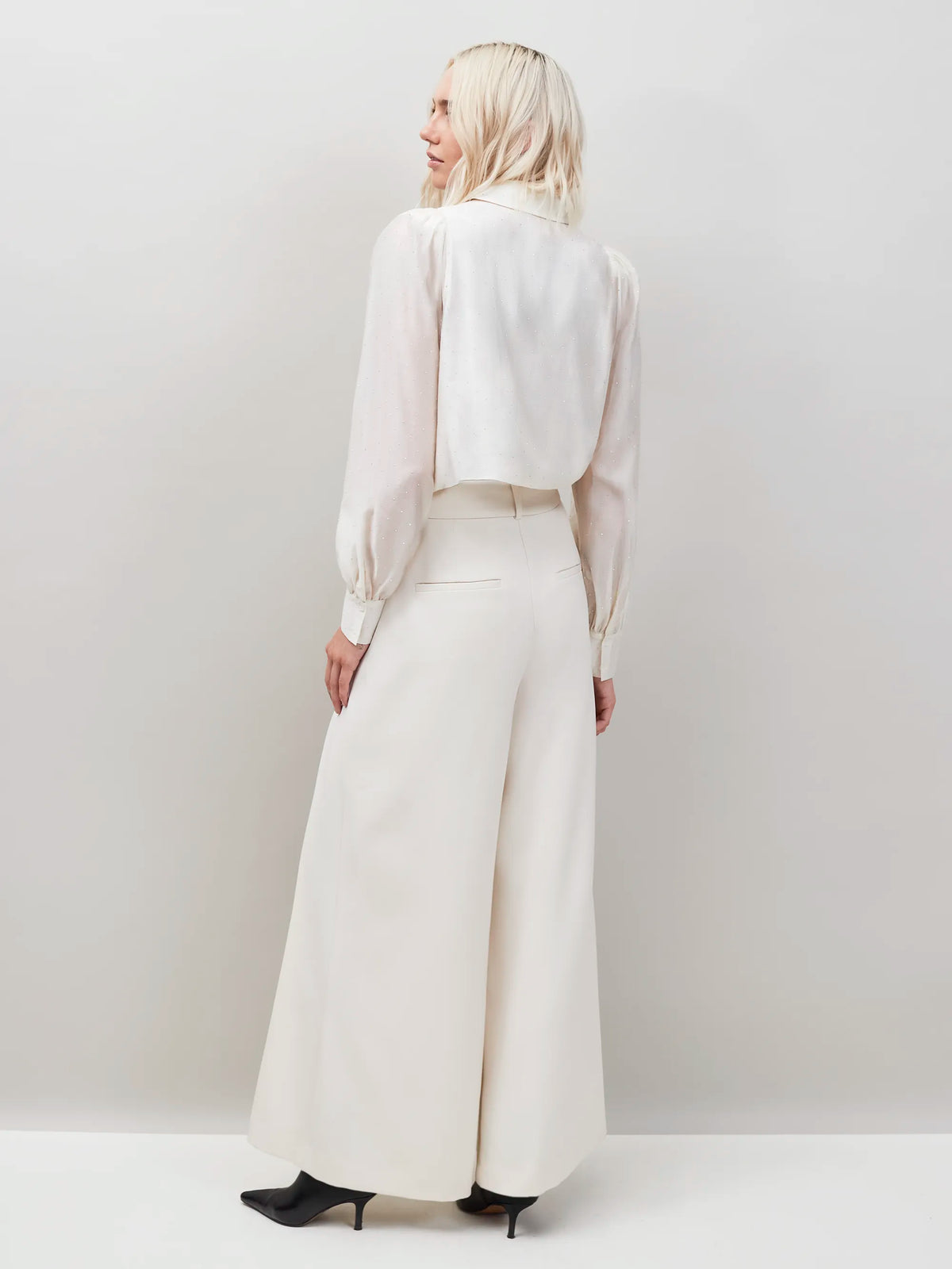 Petite Wide-Leg Trousers